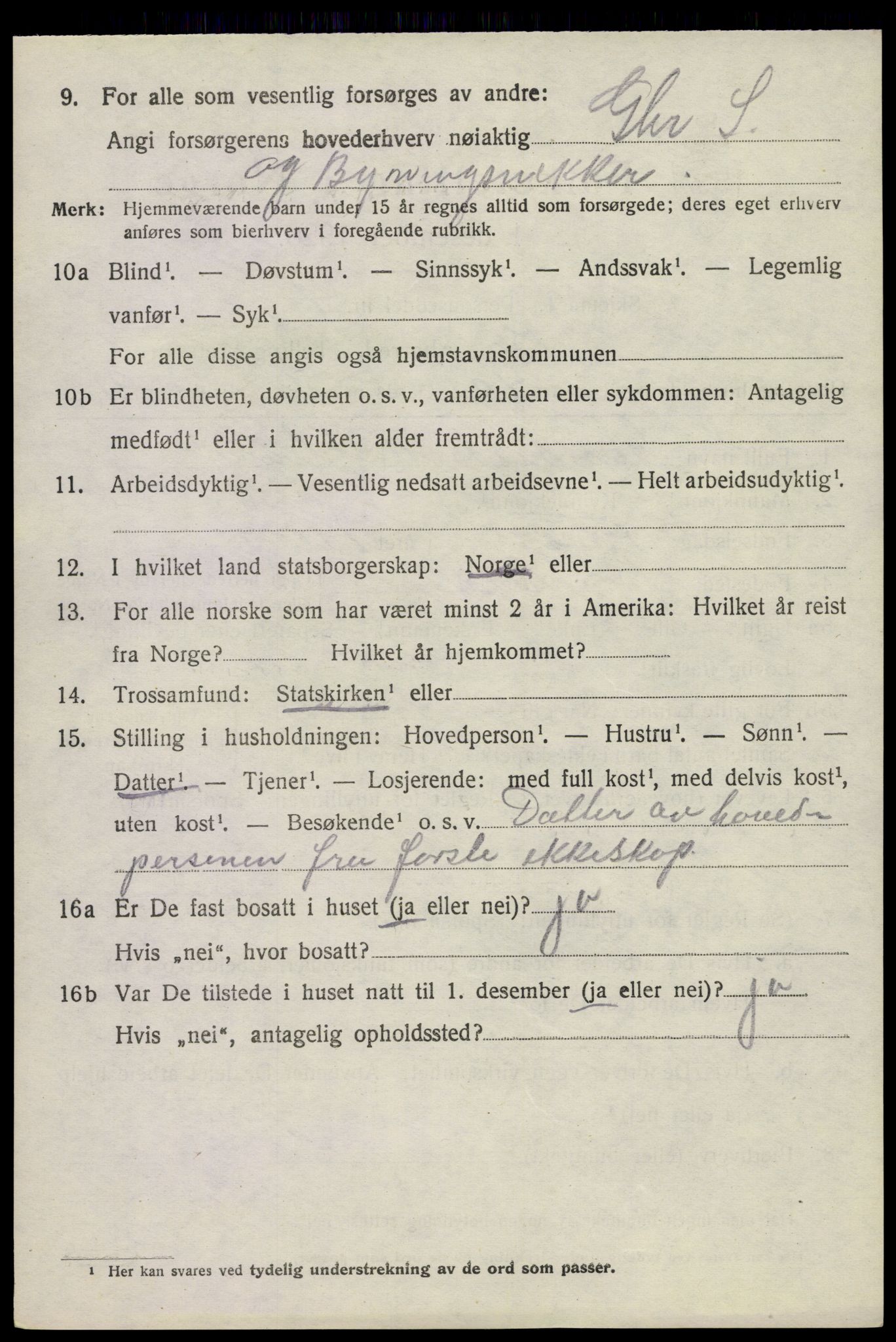 SAKO, 1920 census for Bø (Telemark), 1920, p. 5489