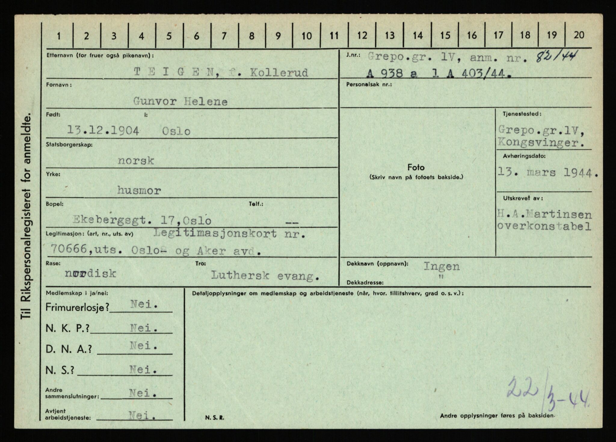 Statspolitiet - Hovedkontoret / Osloavdelingen, AV/RA-S-1329/C/Ca/L0015: Svea - Tøsse, 1943-1945, p. 2098