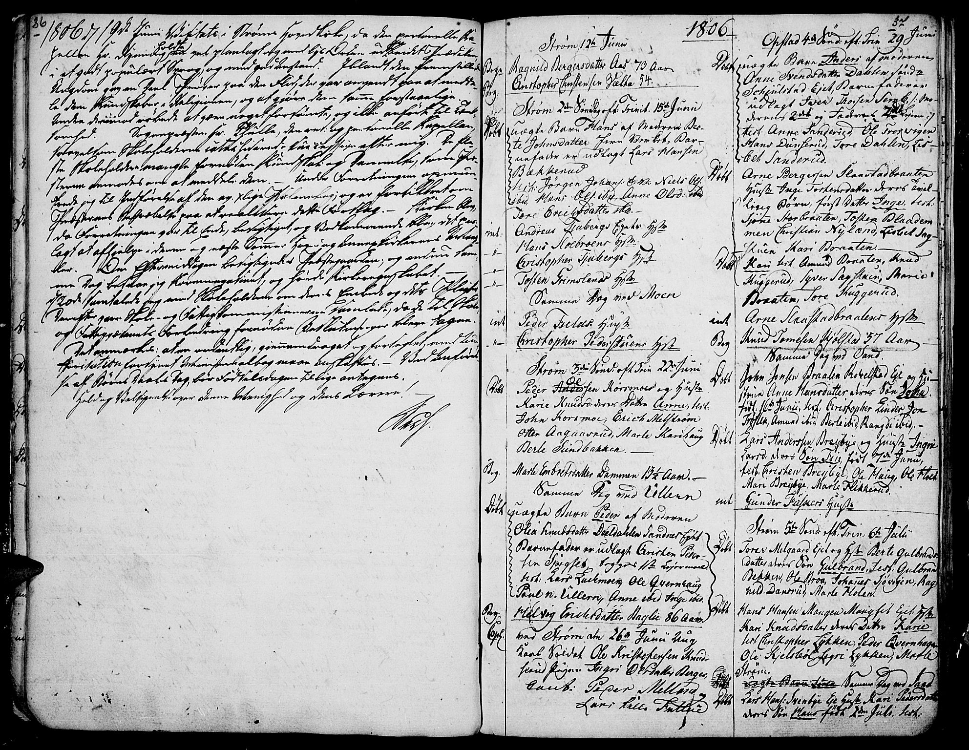 Strøm-Odalen prestekontor, SAH/PREST-028/H/Ha/Haa/L0004: Parish register (official) no. 4, 1804-1810, p. 36-37