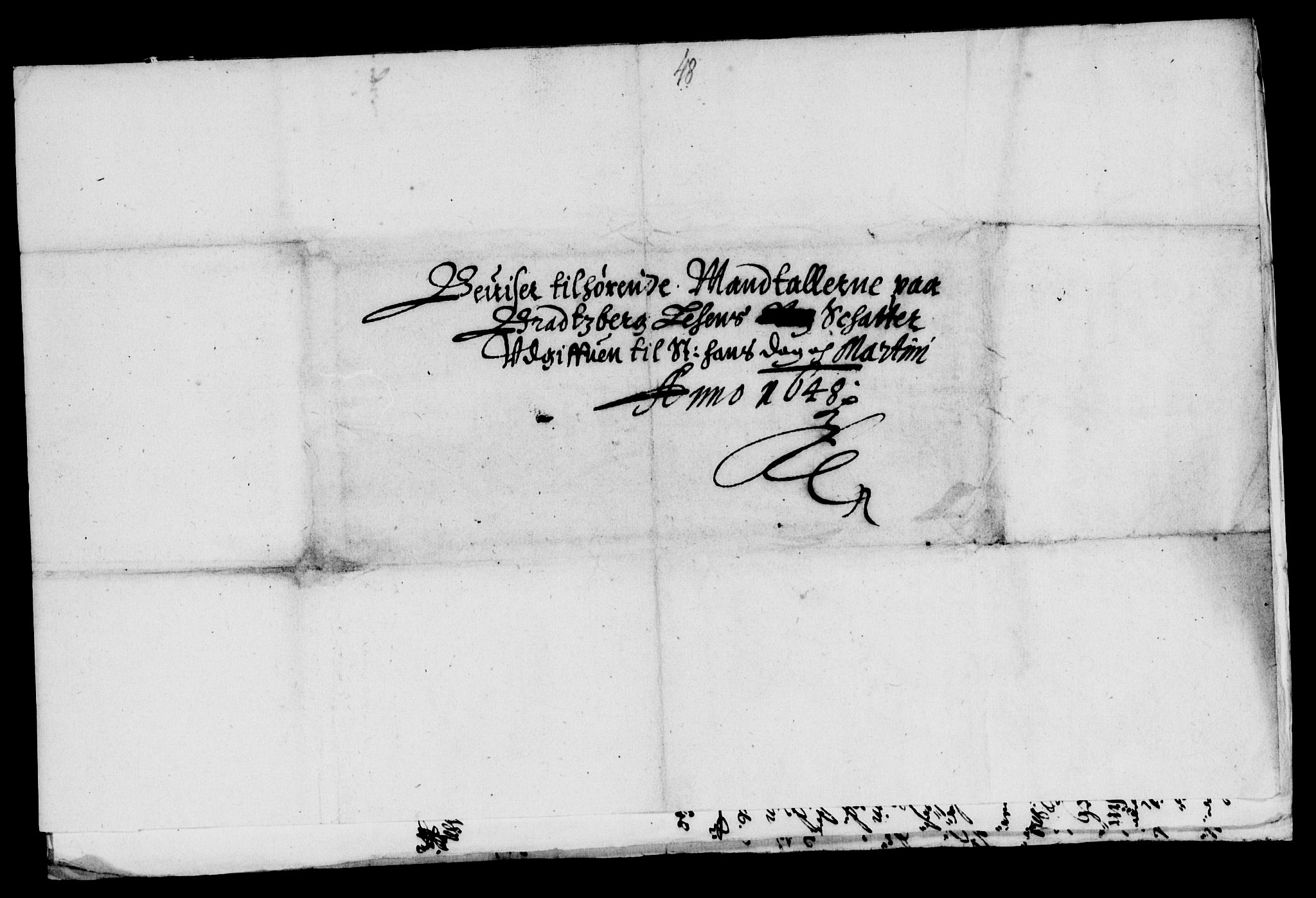 Rentekammeret inntil 1814, Reviderte regnskaper, Lensregnskaper, AV/RA-EA-5023/R/Rb/Rbp/L0035: Bratsberg len, 1648-1650