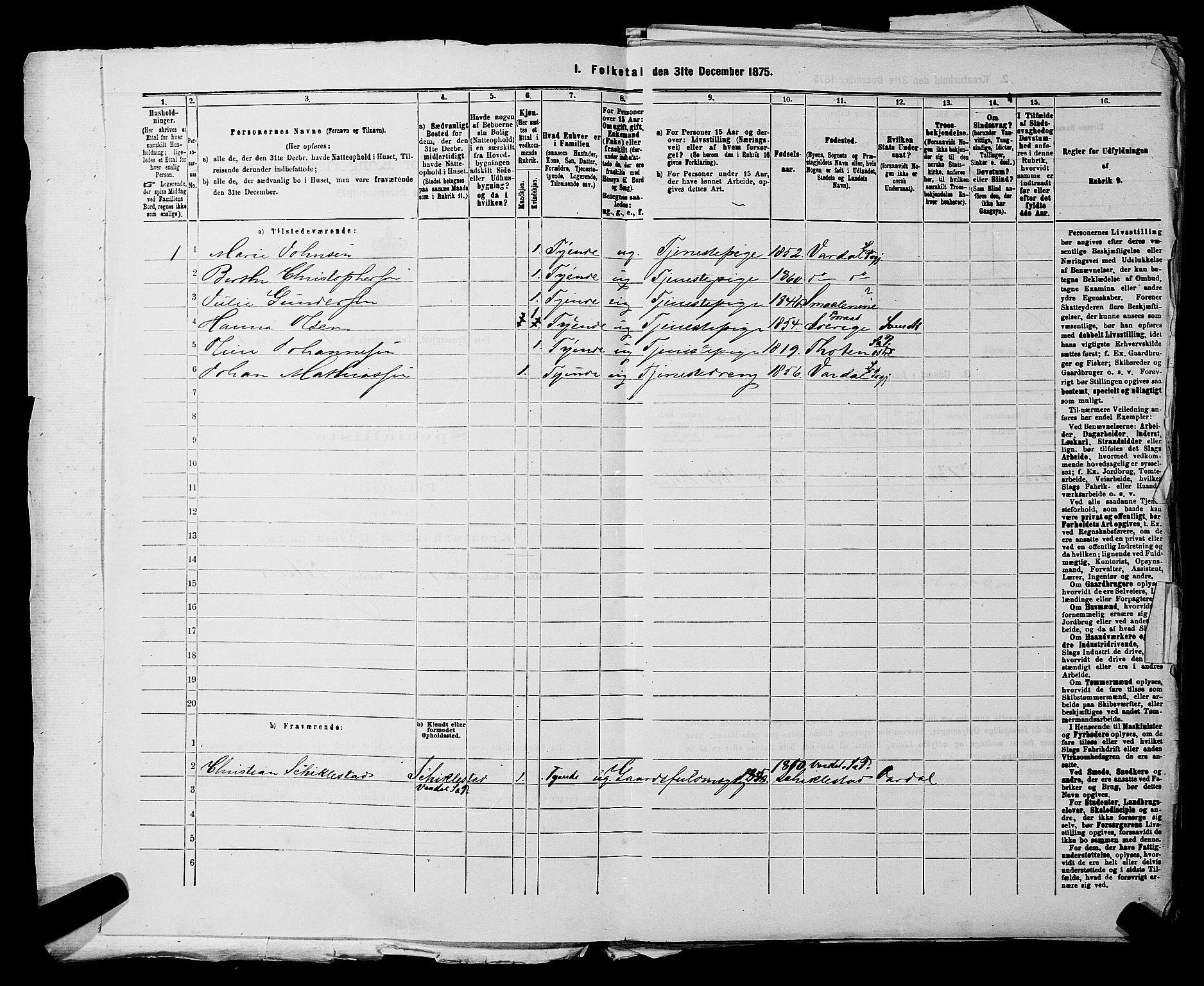 RA, 1875 census for 0227P Fet, 1875, p. 118