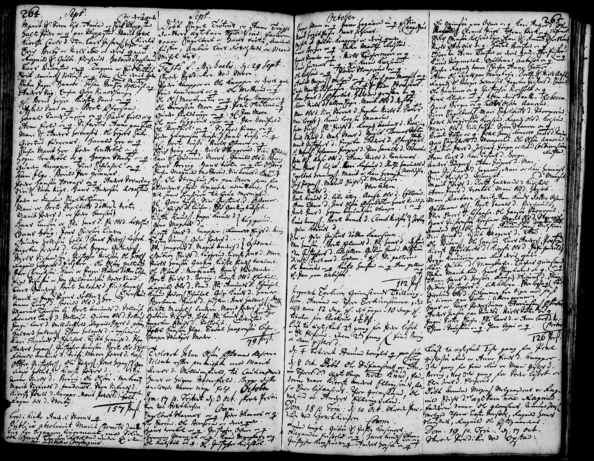 Strøm-Odalen prestekontor, AV/SAH-PREST-028/H/Ha/Haa/L0001: Parish register (official) no. 1, 1689-1715, p. 264-265