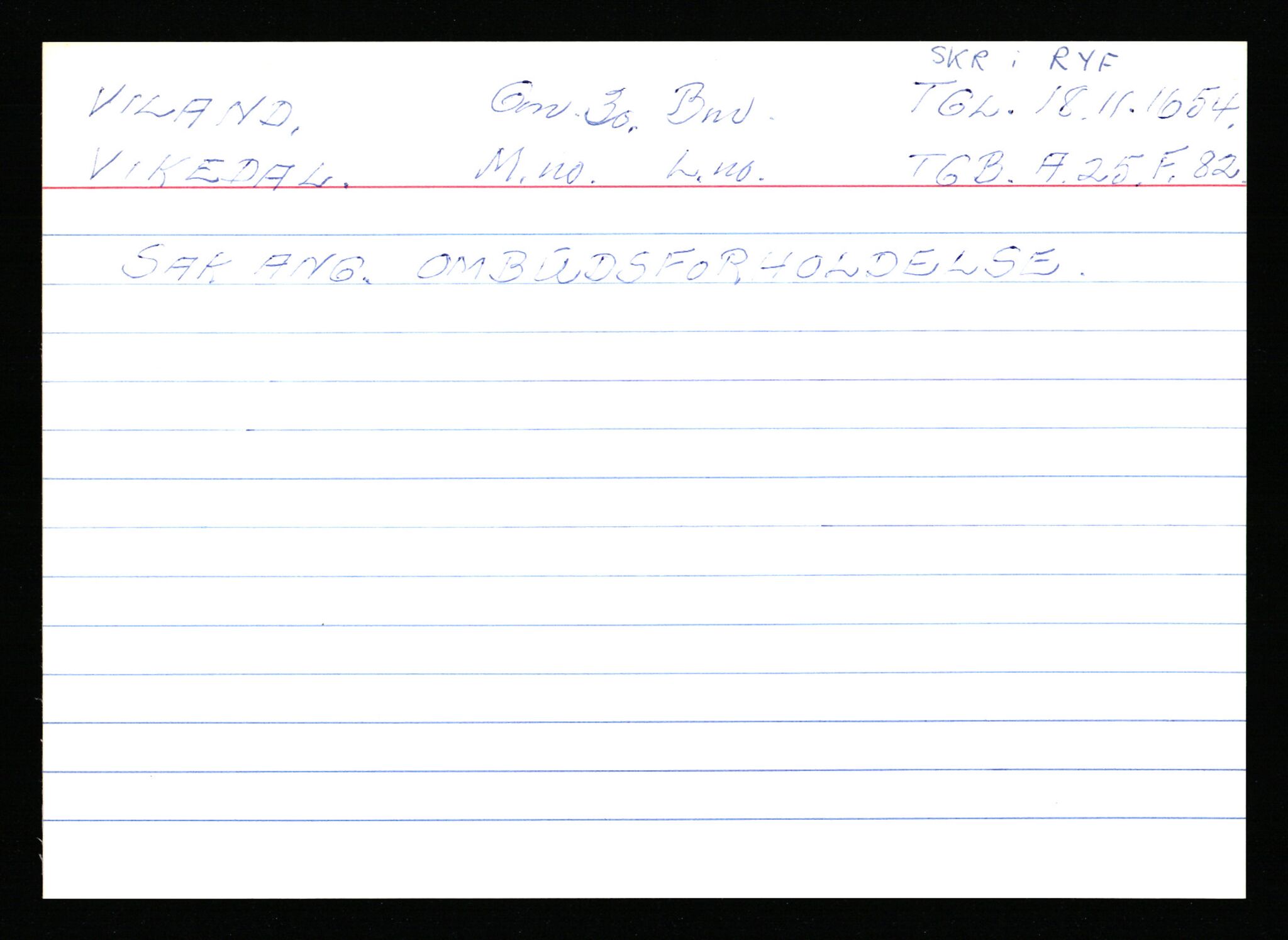 Statsarkivet i Stavanger, AV/SAST-A-101971/03/Y/Ym/L0067: Åstedskort sortert etter gårdsnavn: Vik - Vold, 1600-1950, p. 287