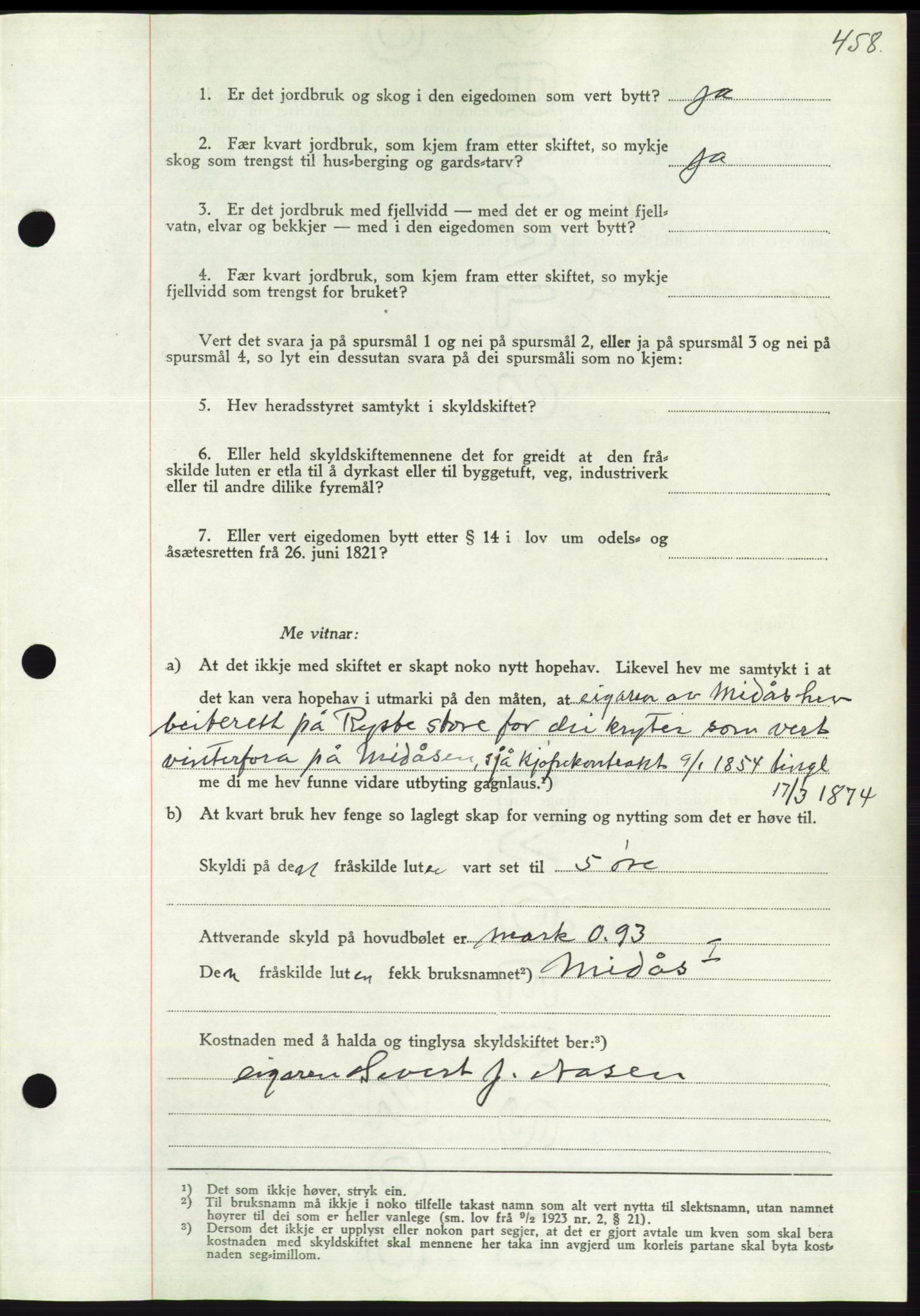 Søre Sunnmøre sorenskriveri, AV/SAT-A-4122/1/2/2C/L0062: Mortgage book no. 56, 1936-1937, Diary no: : 359/1937