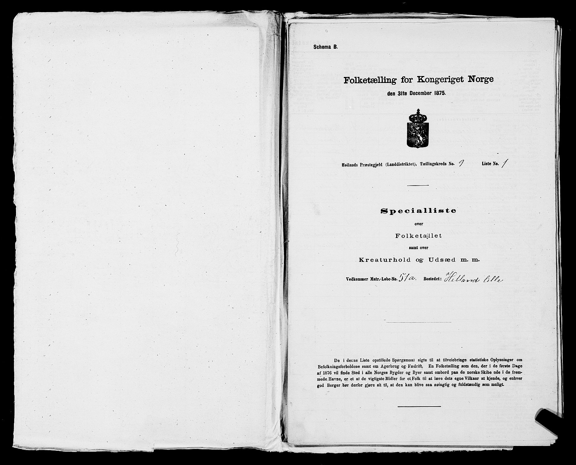 SAST, 1875 census for 1123L Høyland/Høyland, 1875, p. 1167