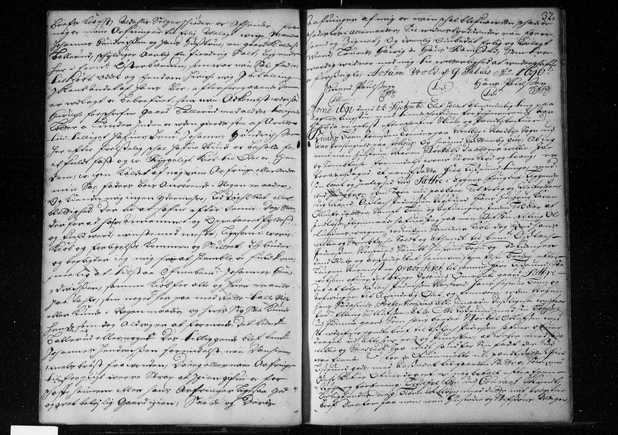 Aker sorenskriveri, AV/SAO-A-10895/G/Gb/Gba/L0000a: Mortgage book no. I I, 1690-1701, p. 32