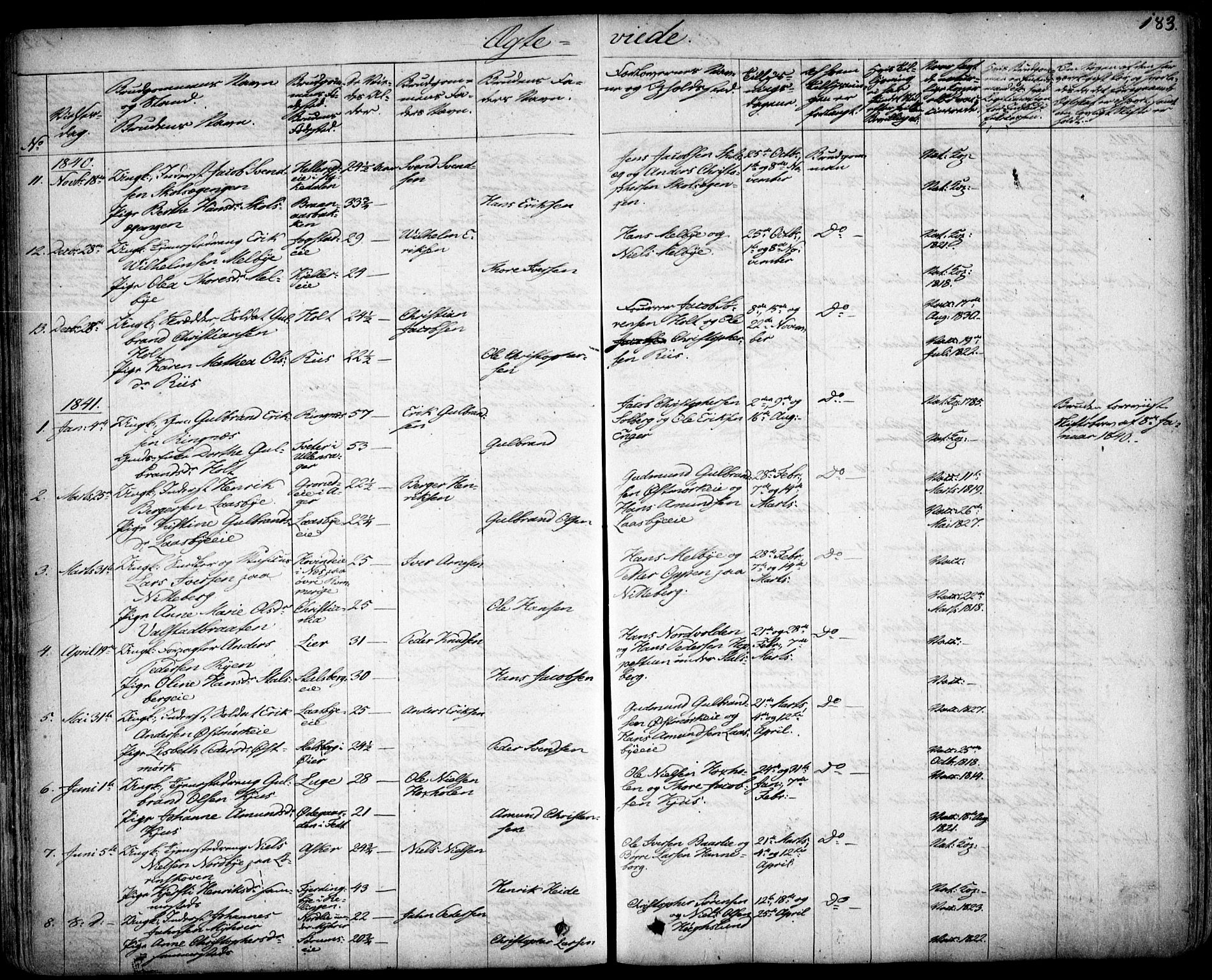 Skedsmo prestekontor Kirkebøker, SAO/A-10033a/F/Fa/L0009: Parish register (official) no. I 9, 1830-1853, p. 183