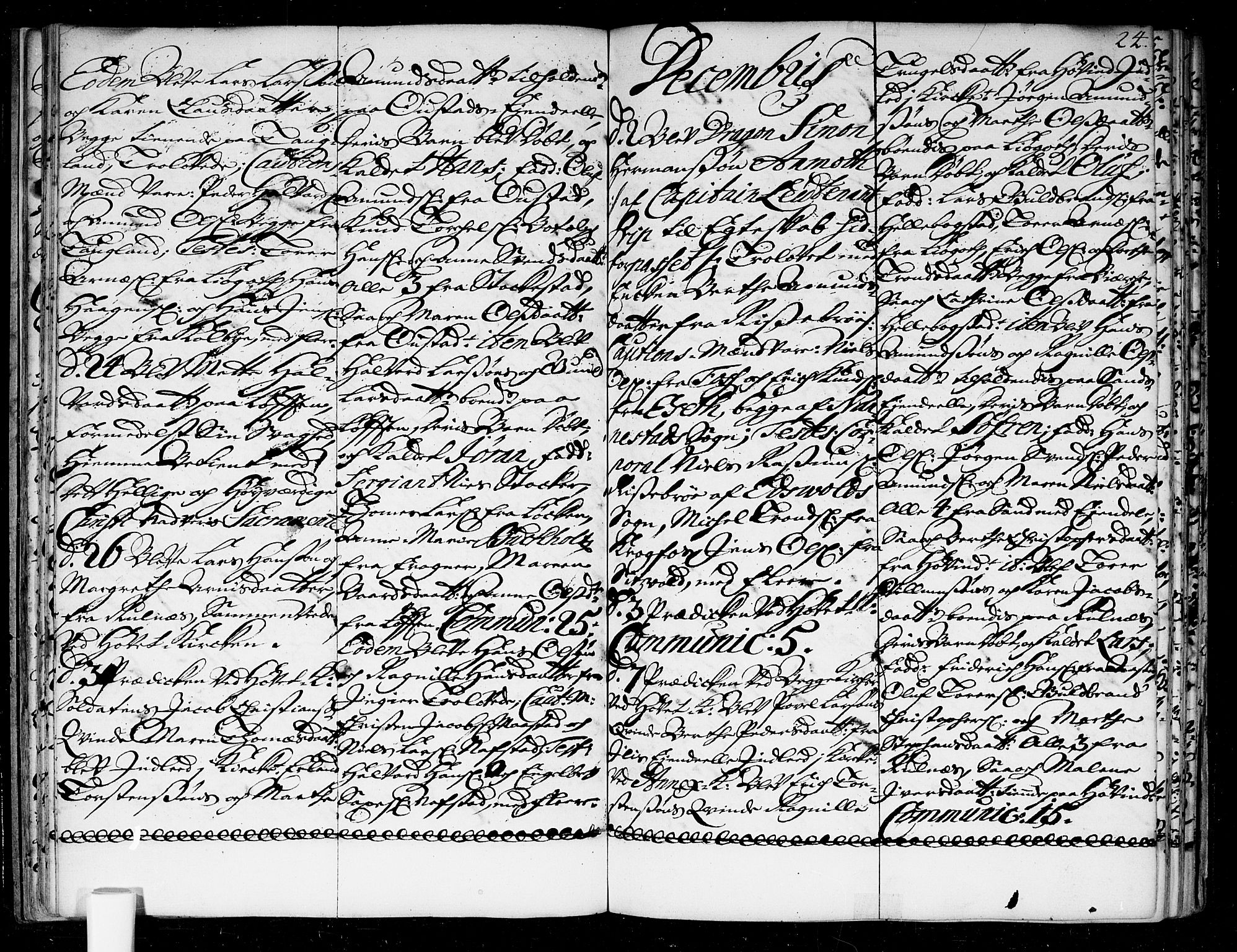 Ullensaker prestekontor Kirkebøker, SAO/A-10236a/F/Fa/L0004: Parish register (official) no. I 4, 1721-1723, p. 24