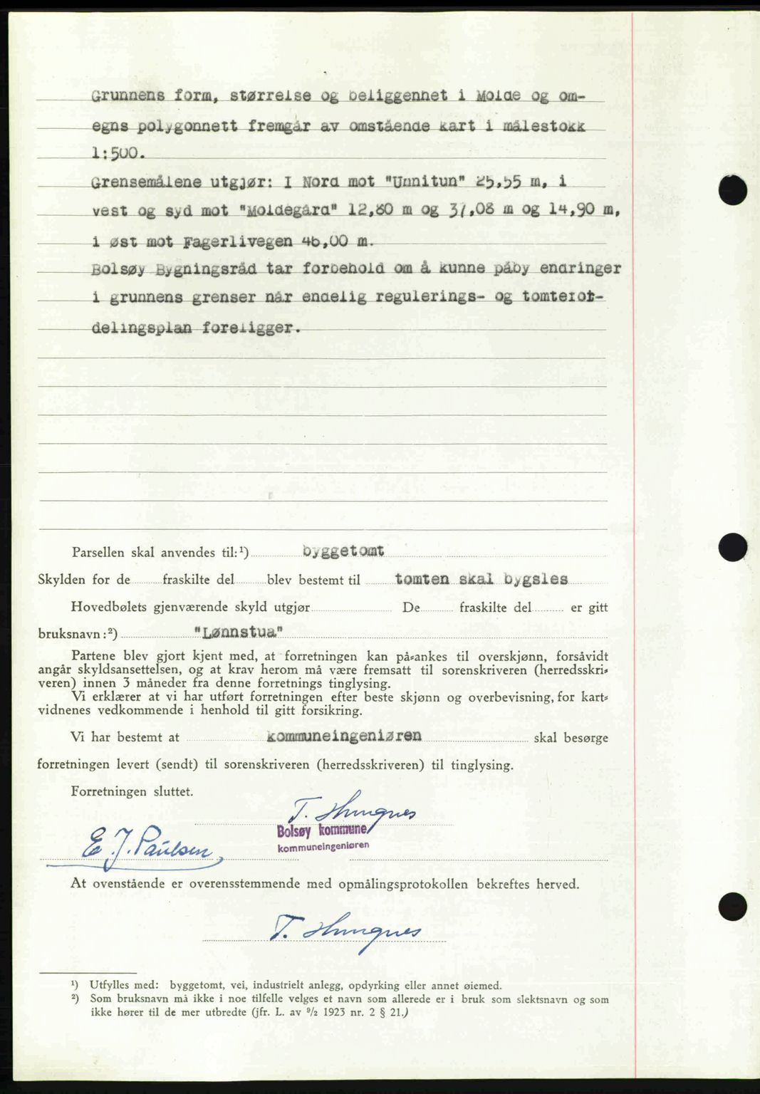 Romsdal sorenskriveri, AV/SAT-A-4149/1/2/2C: Mortgage book no. A21, 1946-1946, Diary no: : 2023/1946