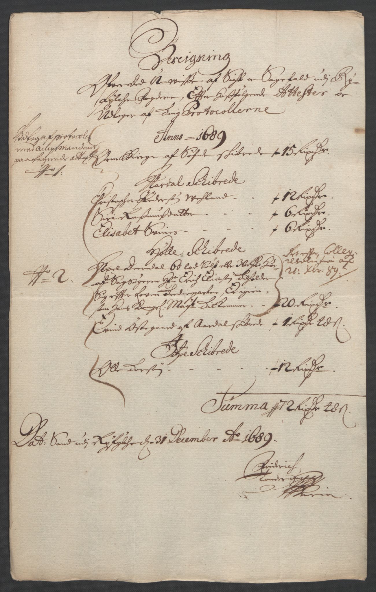 Rentekammeret inntil 1814, Reviderte regnskaper, Fogderegnskap, RA/EA-4092/R47/L2856: Fogderegnskap Ryfylke, 1689-1693, p. 16