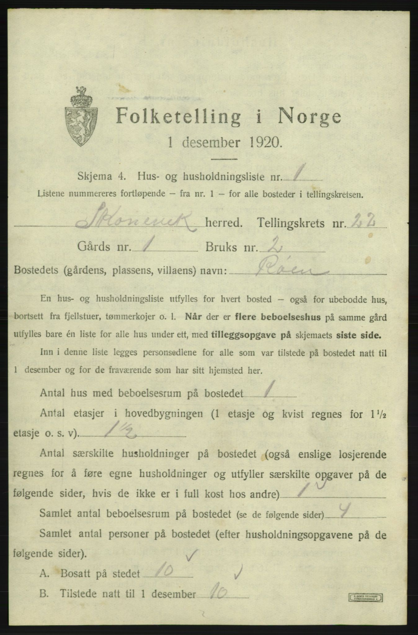 SAB, 1920 census for Skånevik, 1920, p. 2247