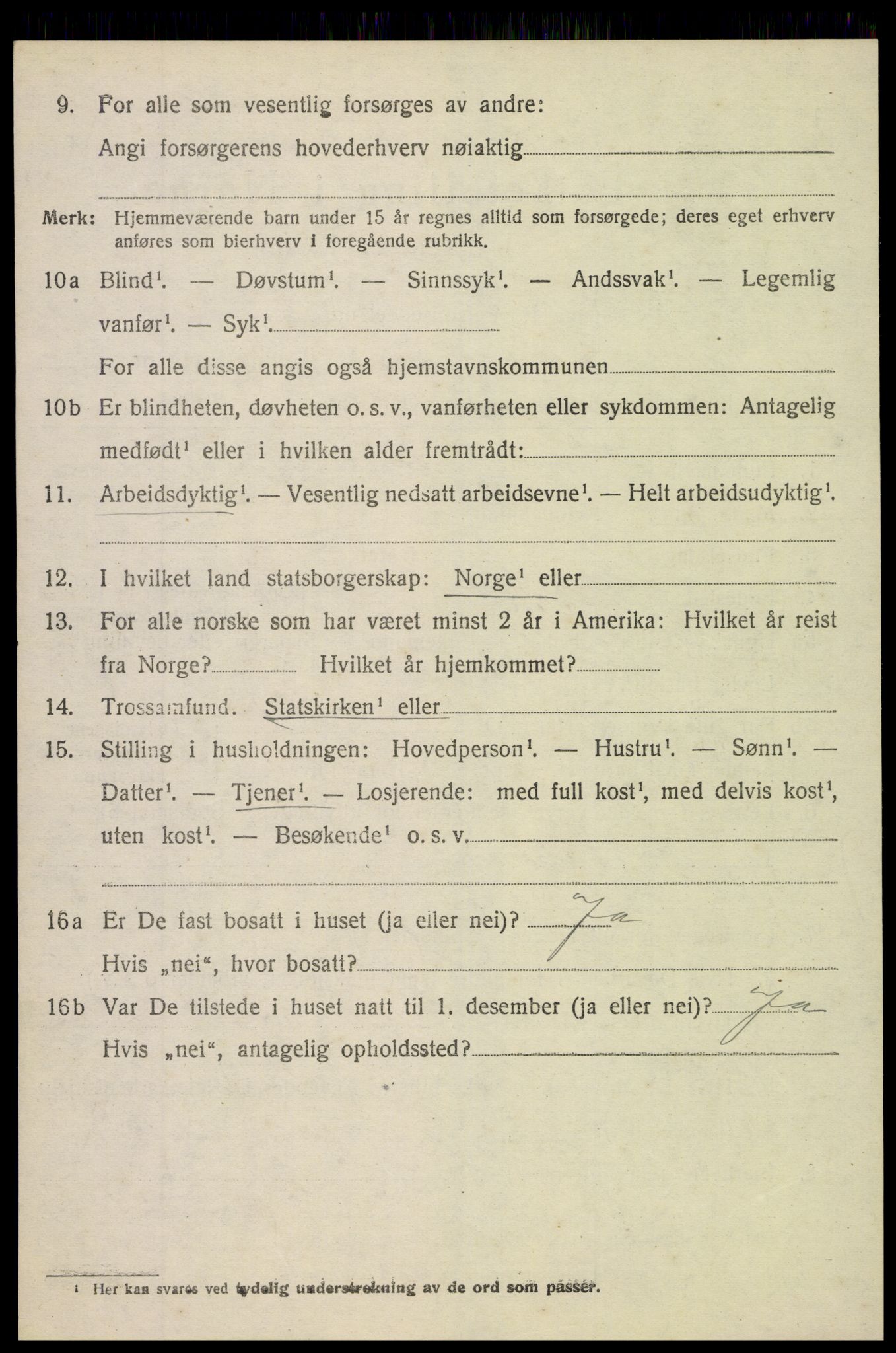 SAH, 1920 census for Nordre Land, 1920, p. 3693