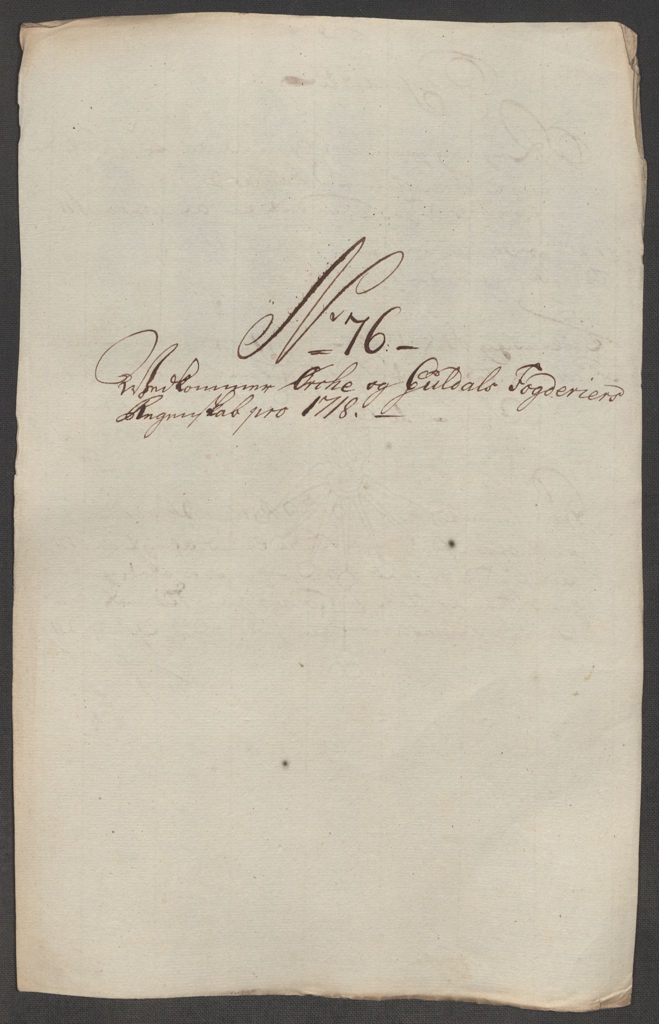 Rentekammeret inntil 1814, Reviderte regnskaper, Fogderegnskap, RA/EA-4092/R60/L3972: Fogderegnskap Orkdal og Gauldal, 1718, p. 164