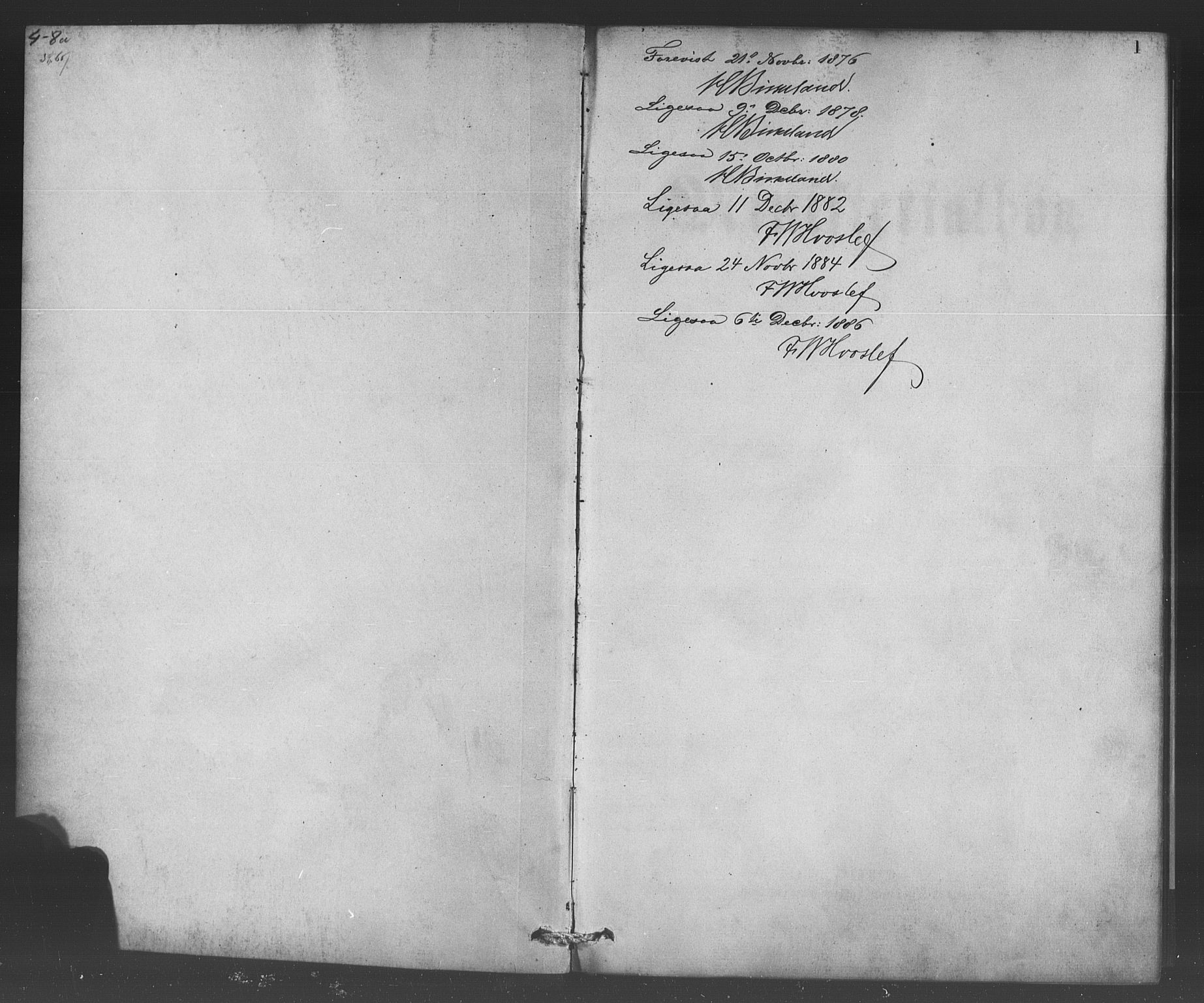 Bergen kommunale pleiehjem - stiftelsespresten, AV/SAB-A-100281: Parish register (official) no. A 1, 1874-1886, p. 1