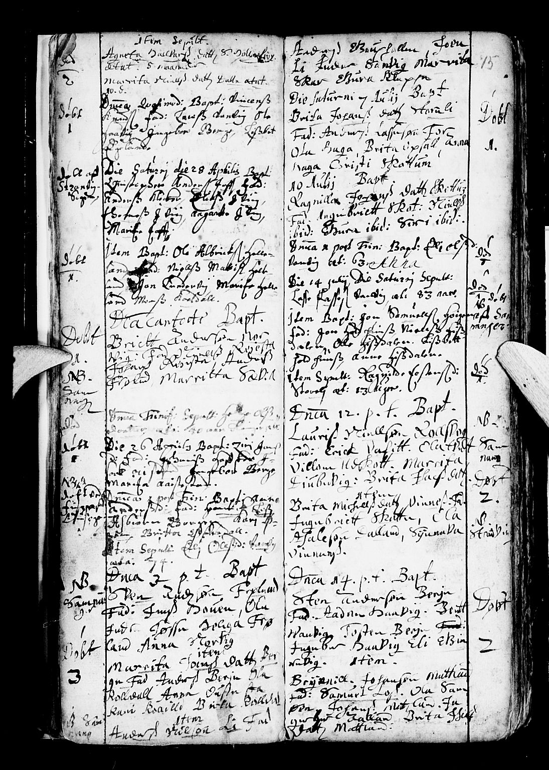 Os sokneprestembete, SAB/A-99929: Parish register (official) no. A 6, 1669-1719, p. 15