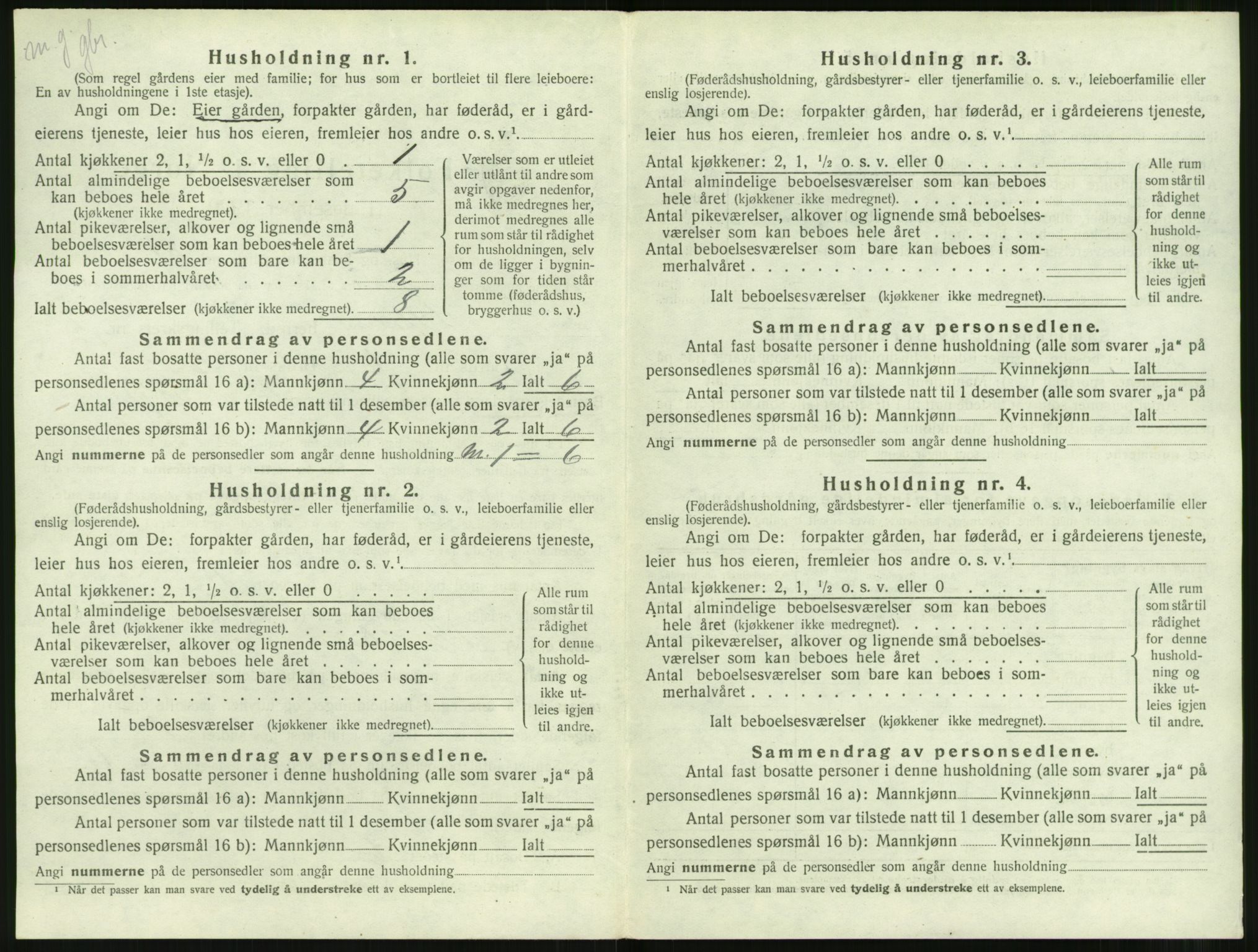 SAT, 1920 census for Ulstein, 1920, p. 163