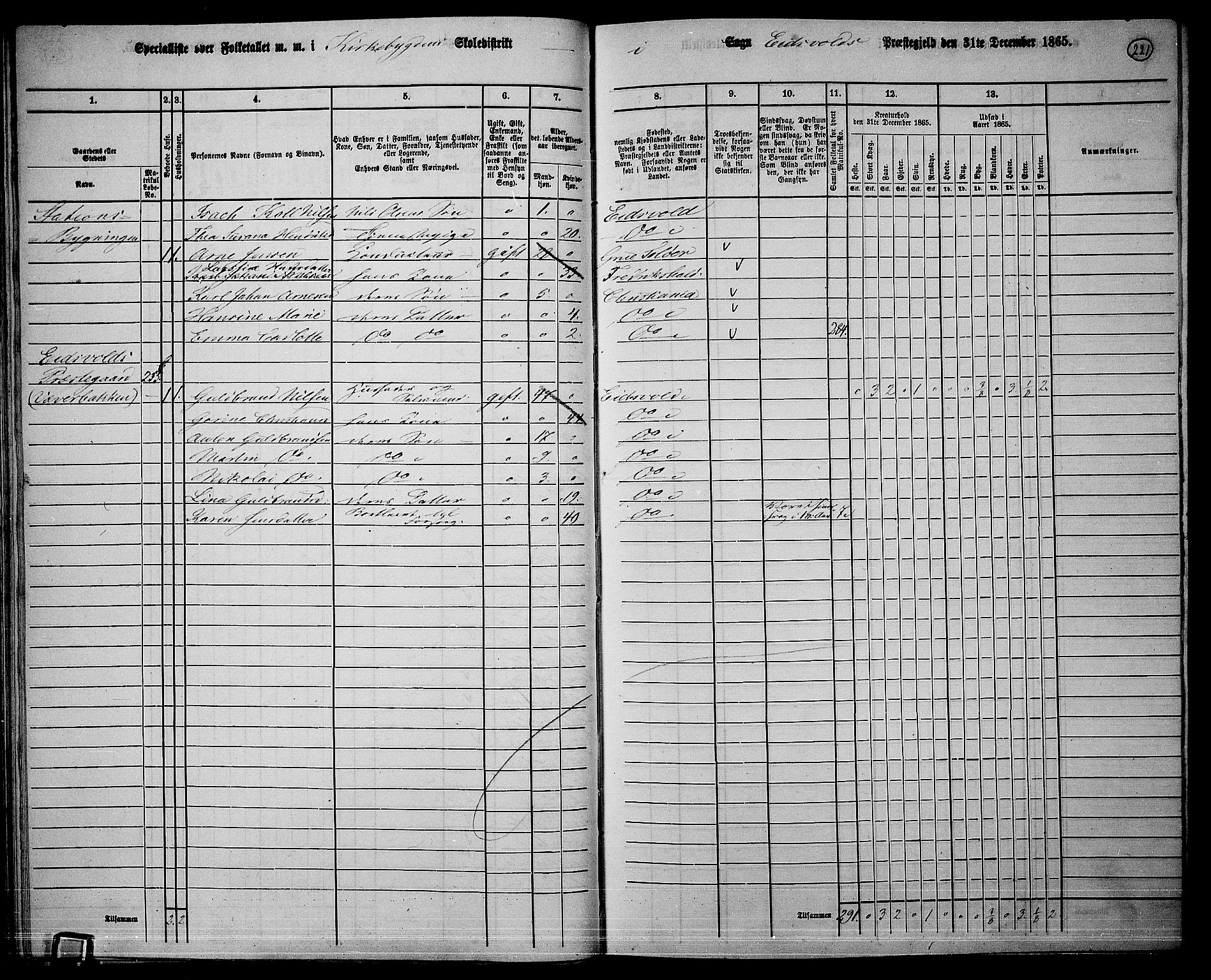 RA, 1865 census for Eidsvoll, 1865, p. 202