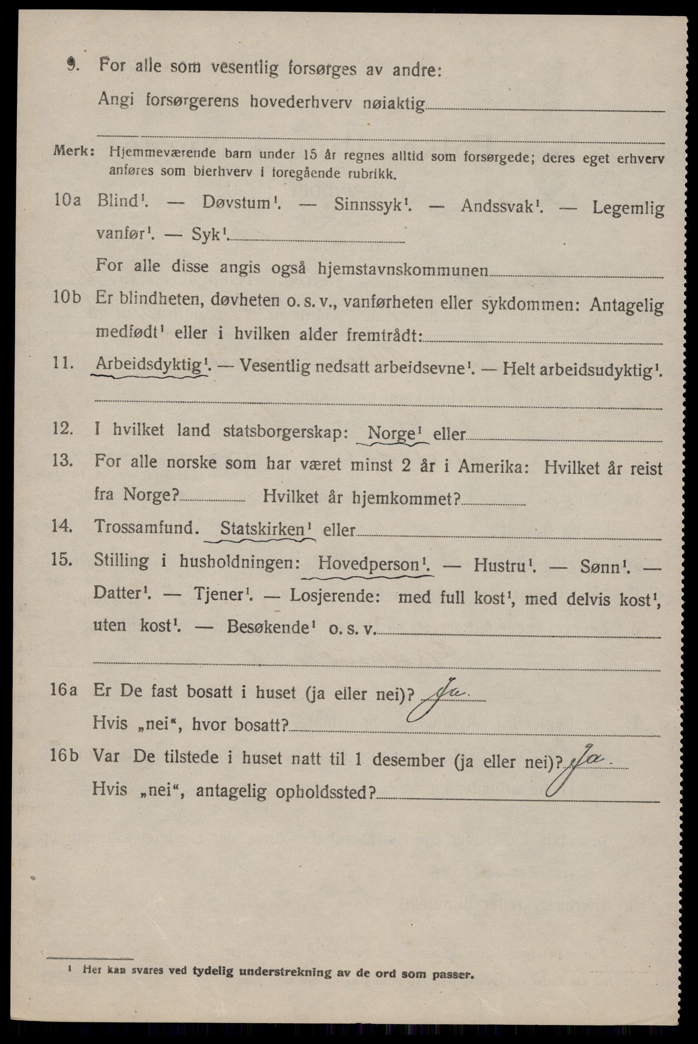 SAKO, 1920 census for Nissedal, 1920, p. 2272