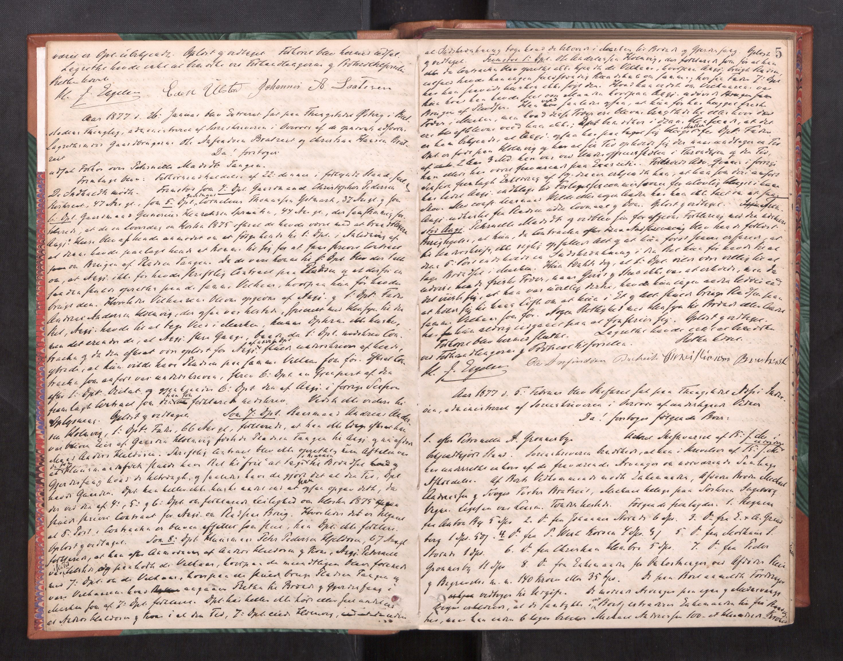 Inderøy sorenskriveri, AV/SAT-A-4147/1/1/1B/L0020: Ekstrarettsprotokoll, 1876-1881, p. 4b-5a