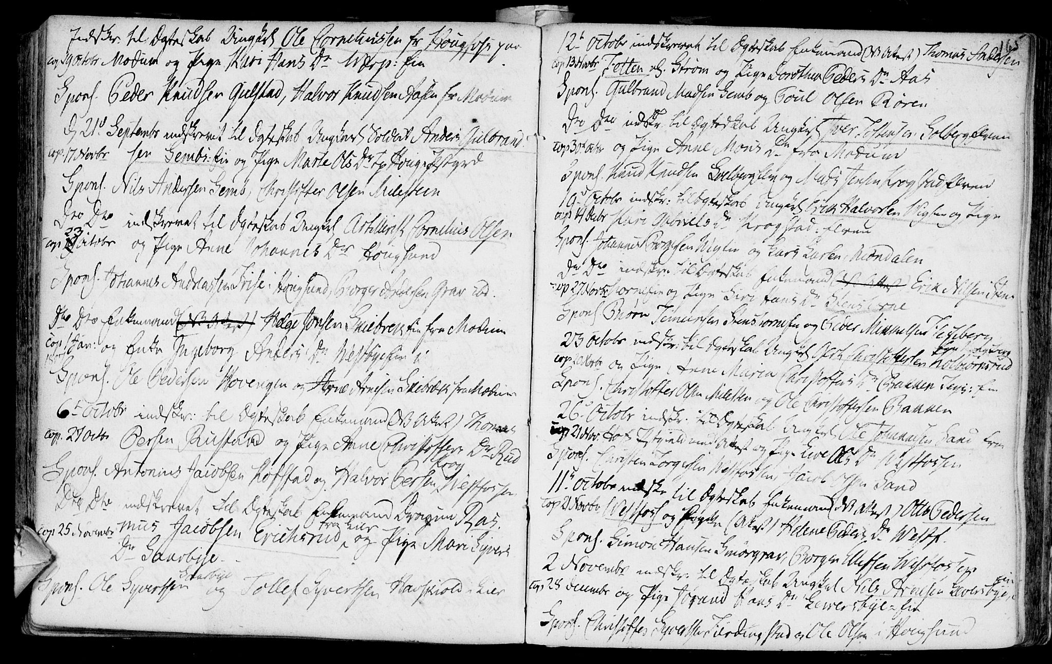 Eiker kirkebøker, AV/SAKO-A-4/F/Fa/L0007: Parish register (official) no. I 7 /1, 1733-1808, p. 165