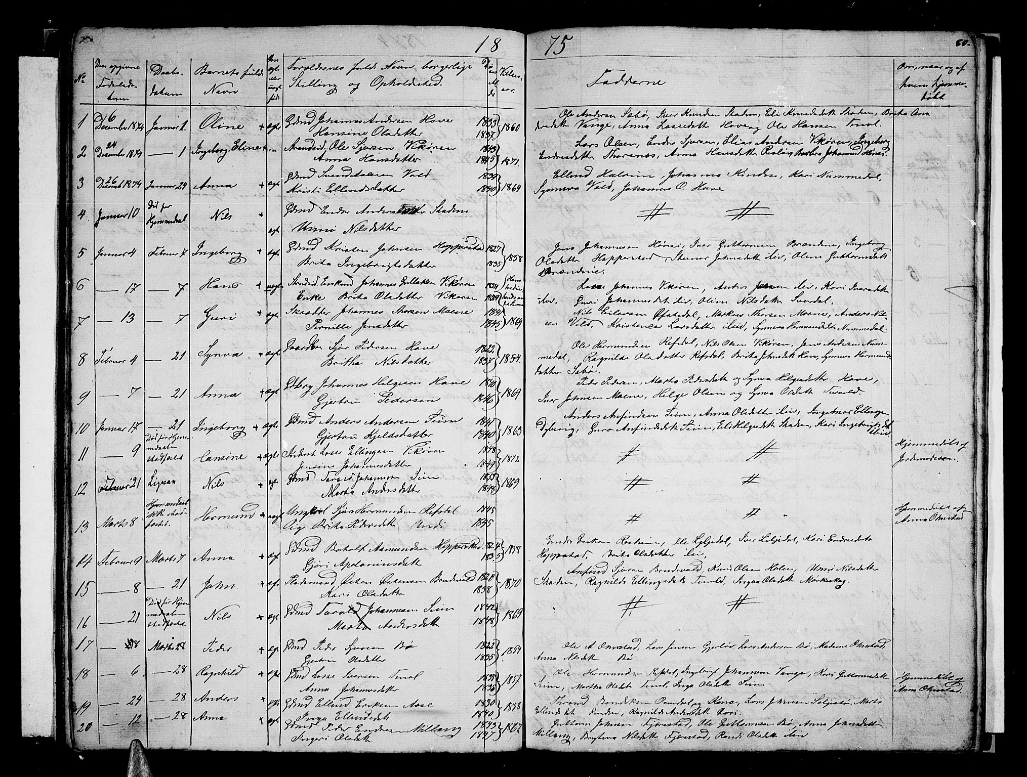 Vik sokneprestembete, AV/SAB-A-81501/H/Hab/Haba/L0002: Parish register (copy) no. A 2, 1856-1877, p. 80