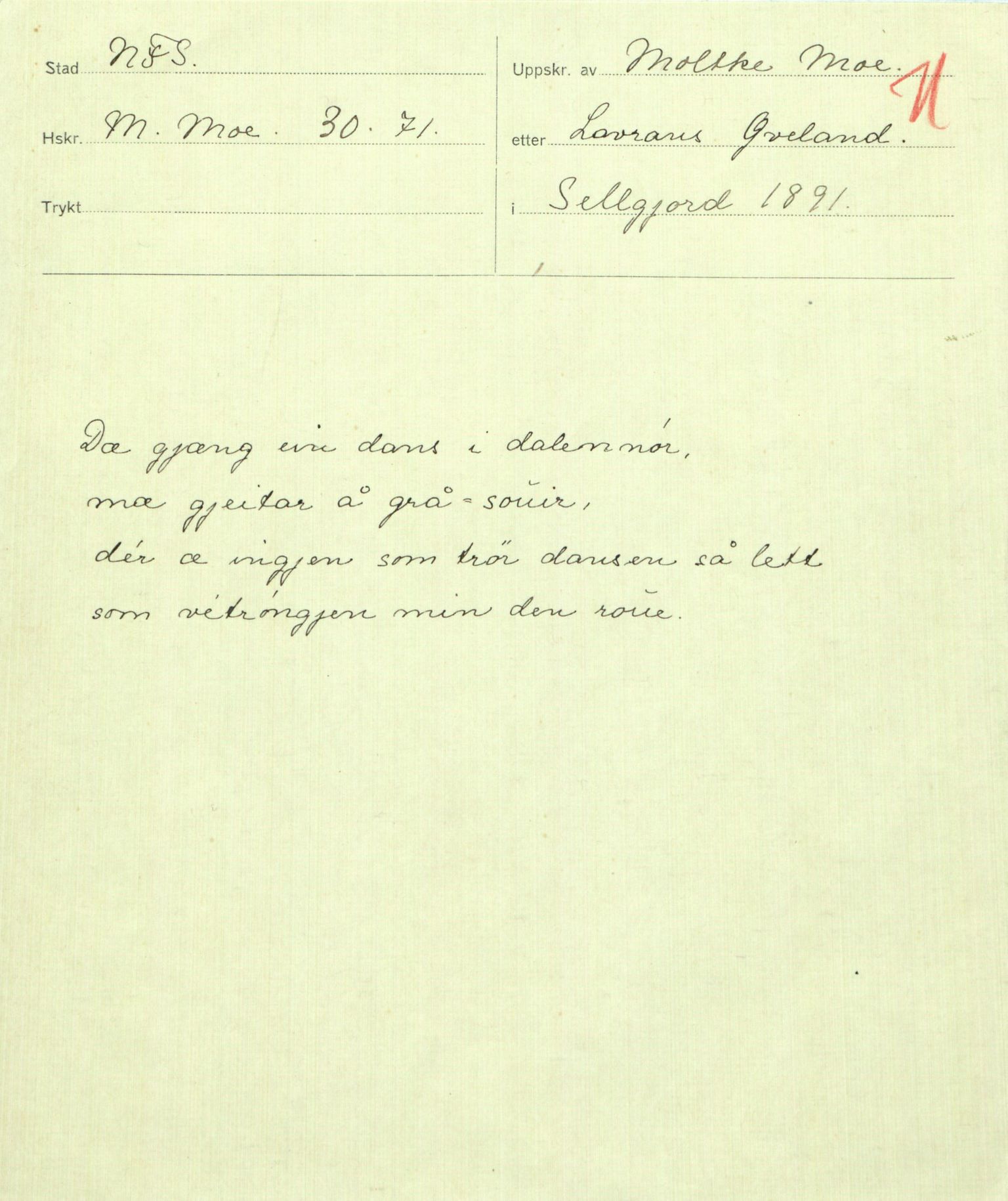 Rikard Berge, TEMU/TGM-A-1003/F/L0009/0004: 341-356 / 344 Innsendt tl Berge frå ymse kantar, 1886-1918, p. 71