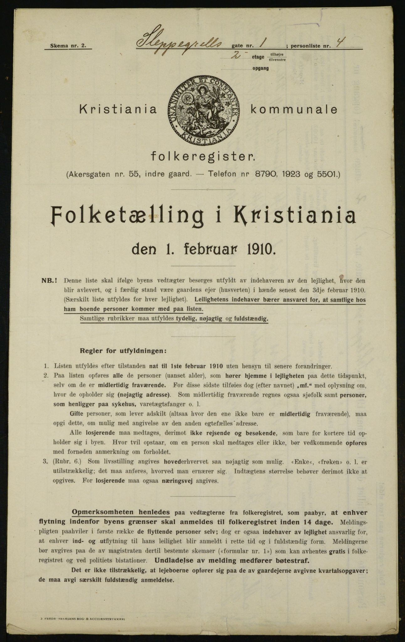 OBA, Municipal Census 1910 for Kristiania, 1910, p. 85631