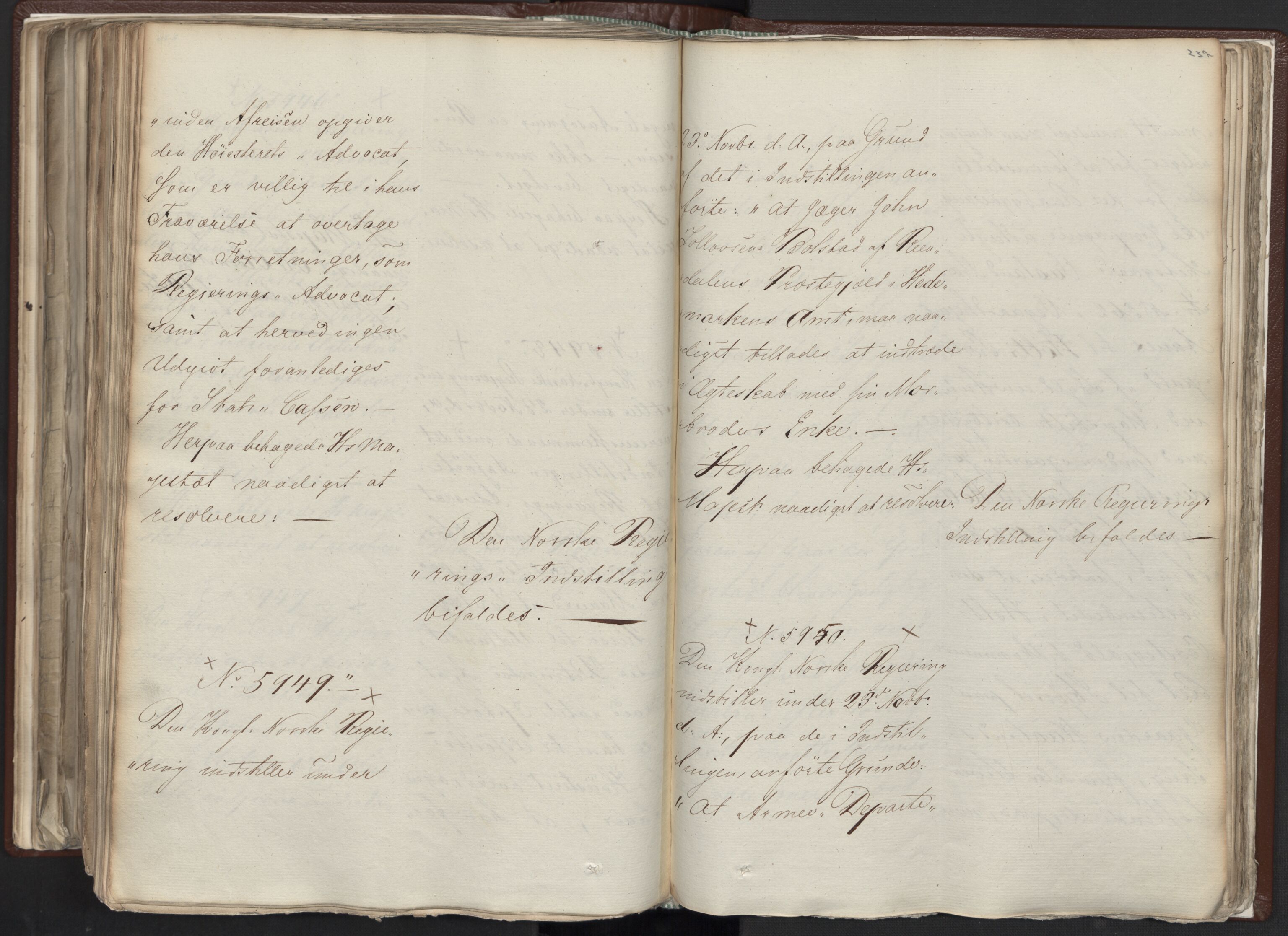 Statsrådssekretariatet, AV/RA-S-1001/A/Ab/L0012: Kgl. res. nr. 5679-6008 II, 1821, p. 236b-237a