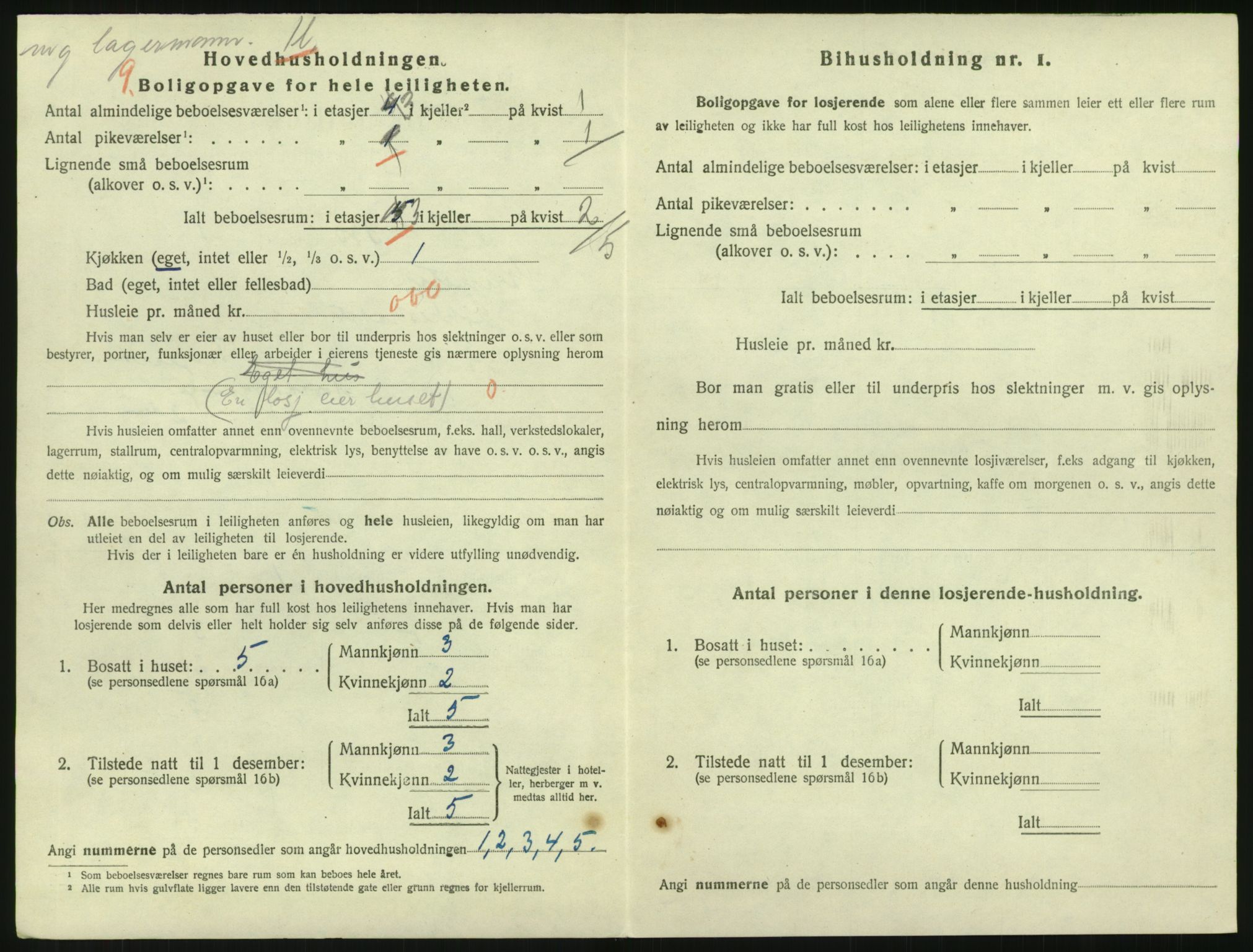 SAK, 1920 census for Grimstad, 1920, p. 1318