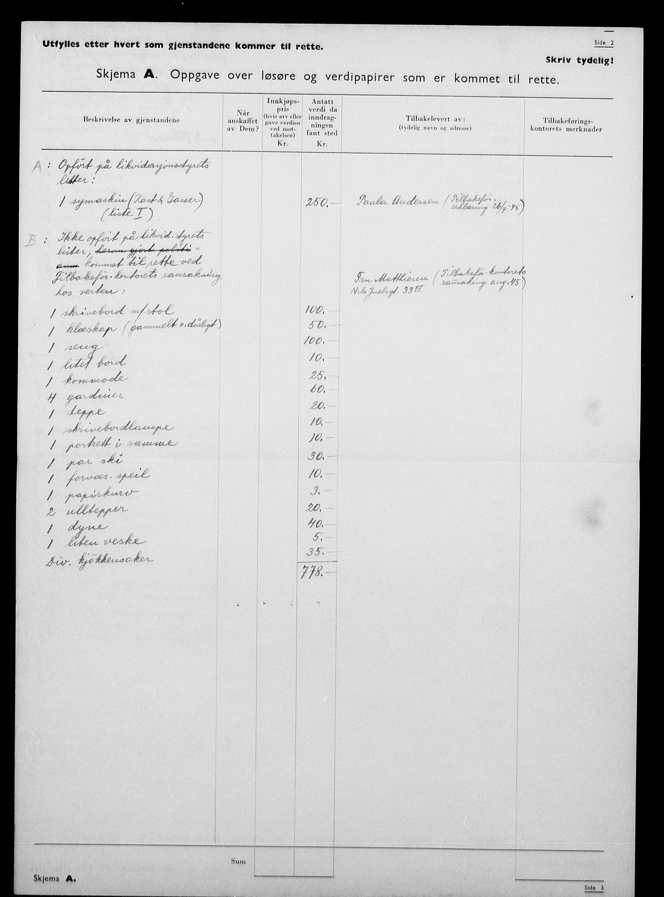 Justisdepartementet, Tilbakeføringskontoret for inndratte formuer, RA/S-1564/H/Hc/Hcc/L0953: --, 1945-1947, p. 82