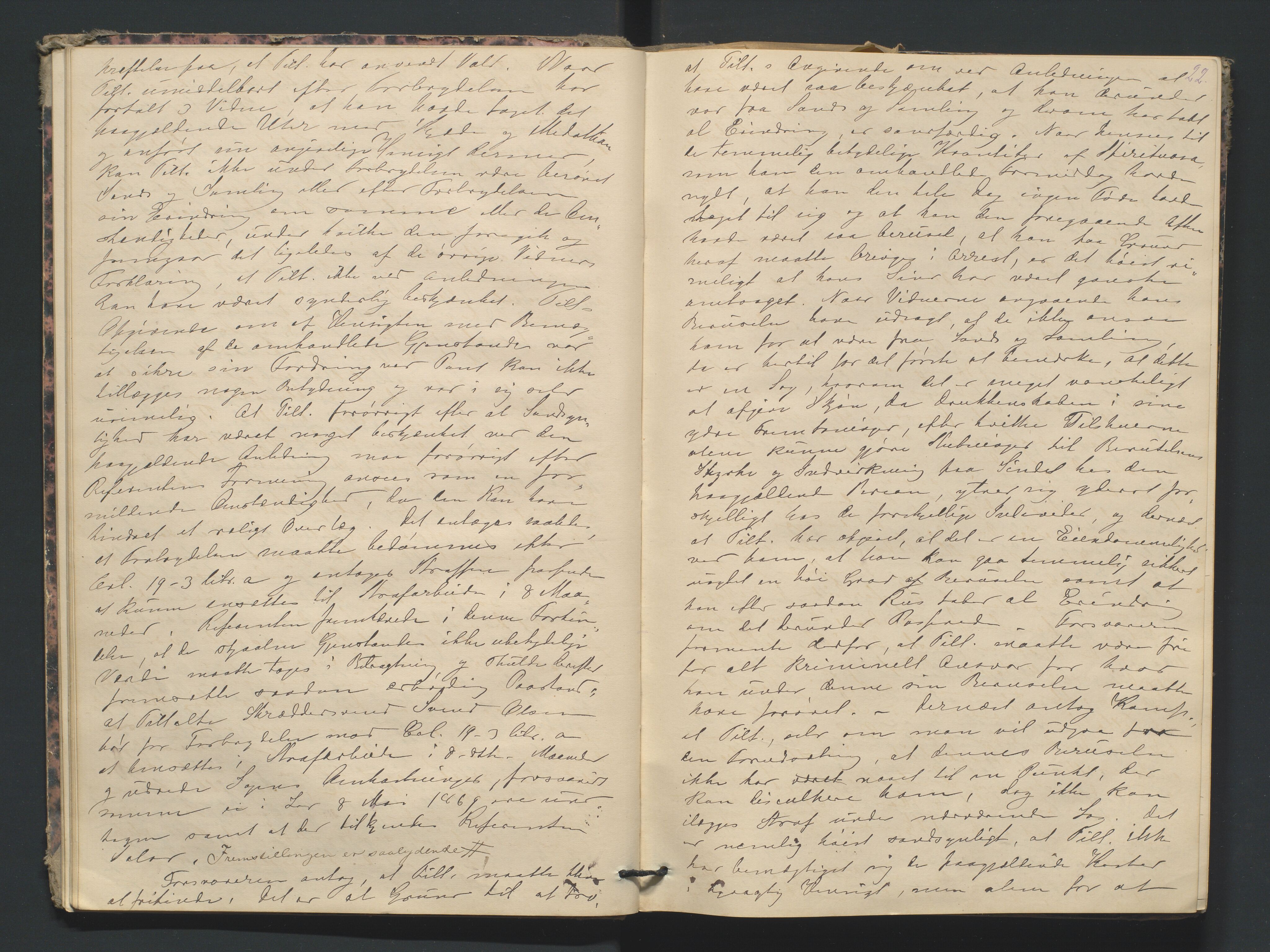 Risør byfogd, AV/SAK-1222-0005/F/Fa/L0004: Justisprotokoll nr. 4, 1877-1880, p. 21b-22a