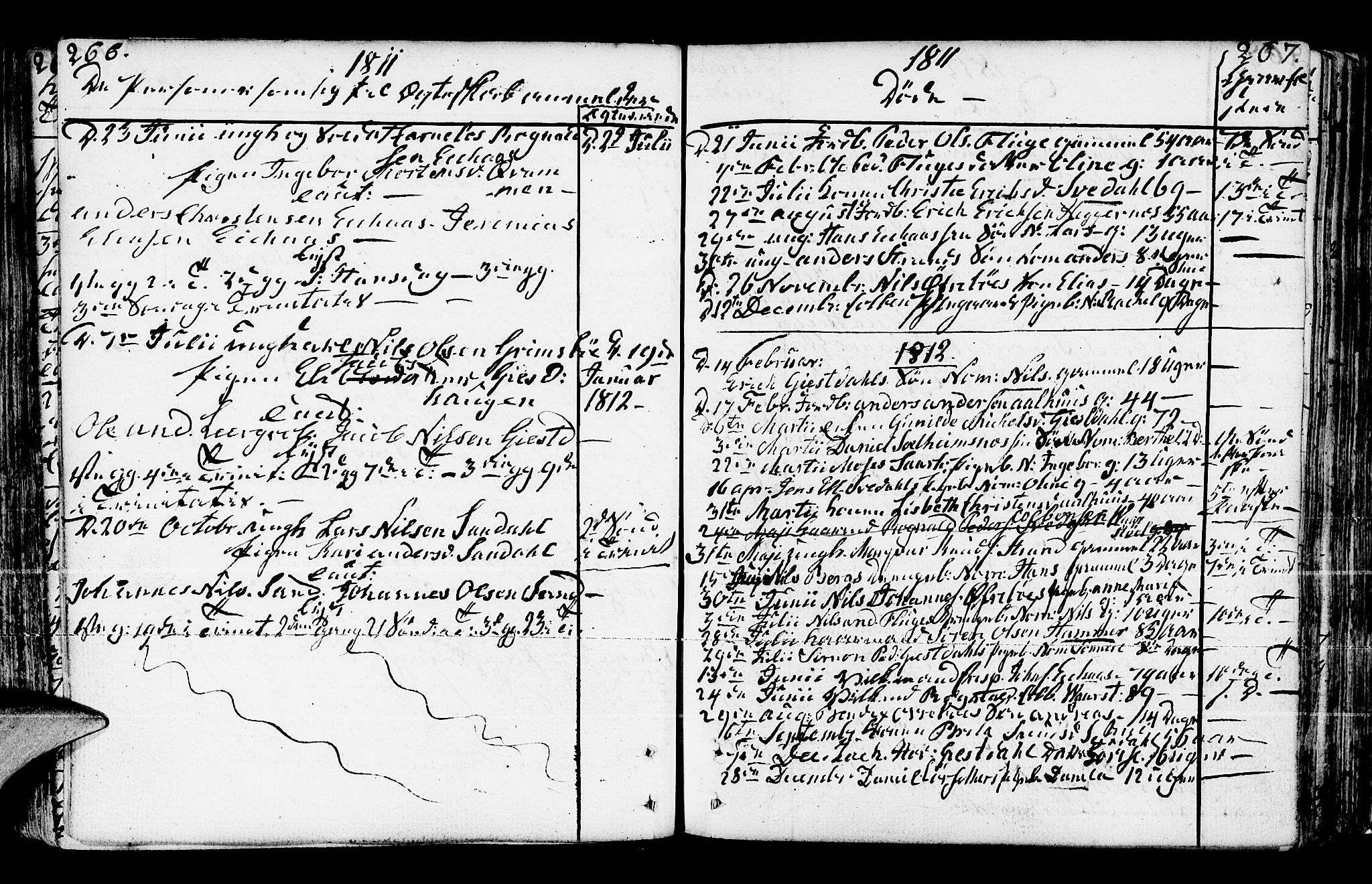 Jølster sokneprestembete, SAB/A-80701/H/Haa/Haaa/L0005: Parish register (official) no. A 5, 1790-1821, p. 266-267