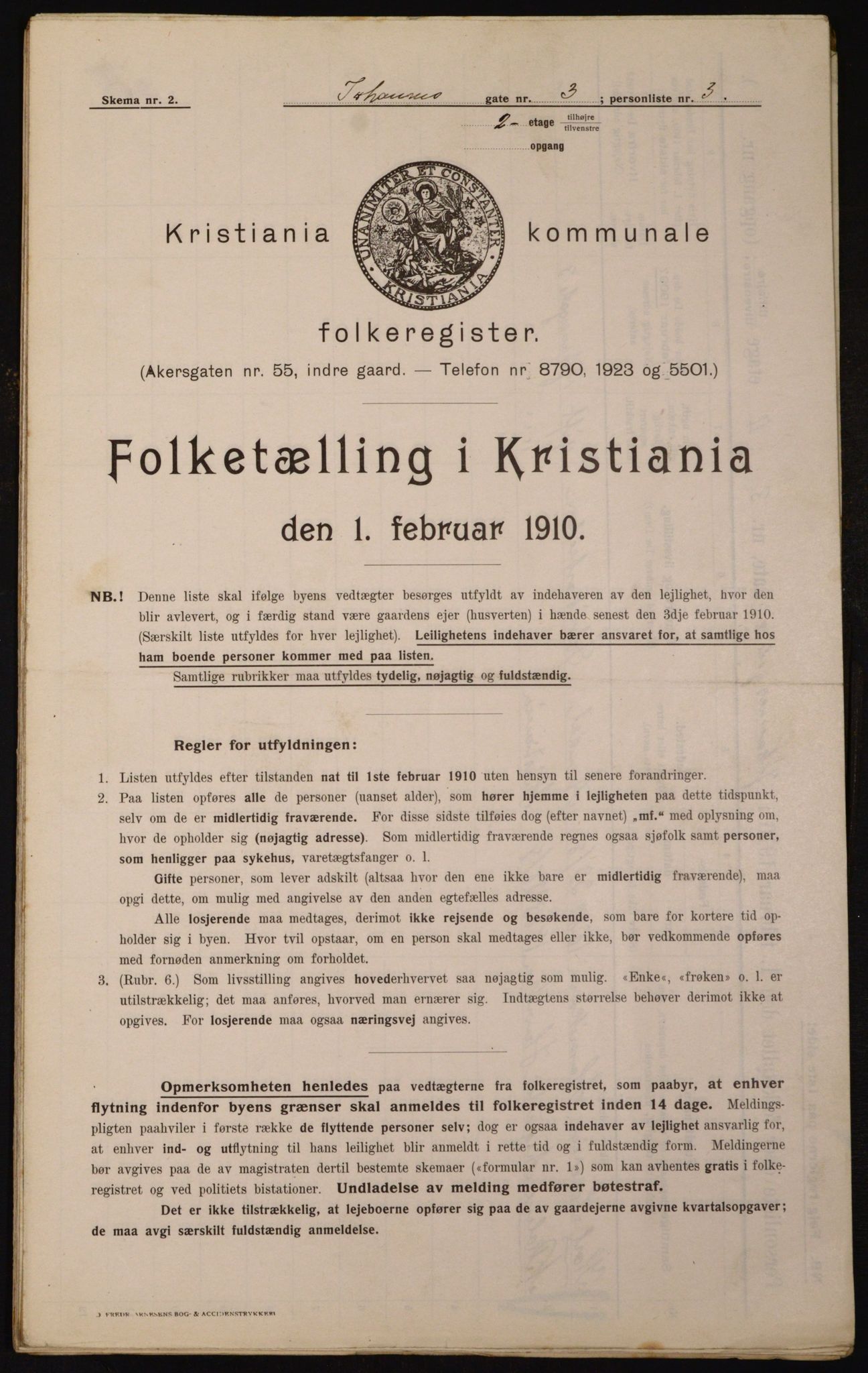 OBA, Municipal Census 1910 for Kristiania, 1910, p. 45831