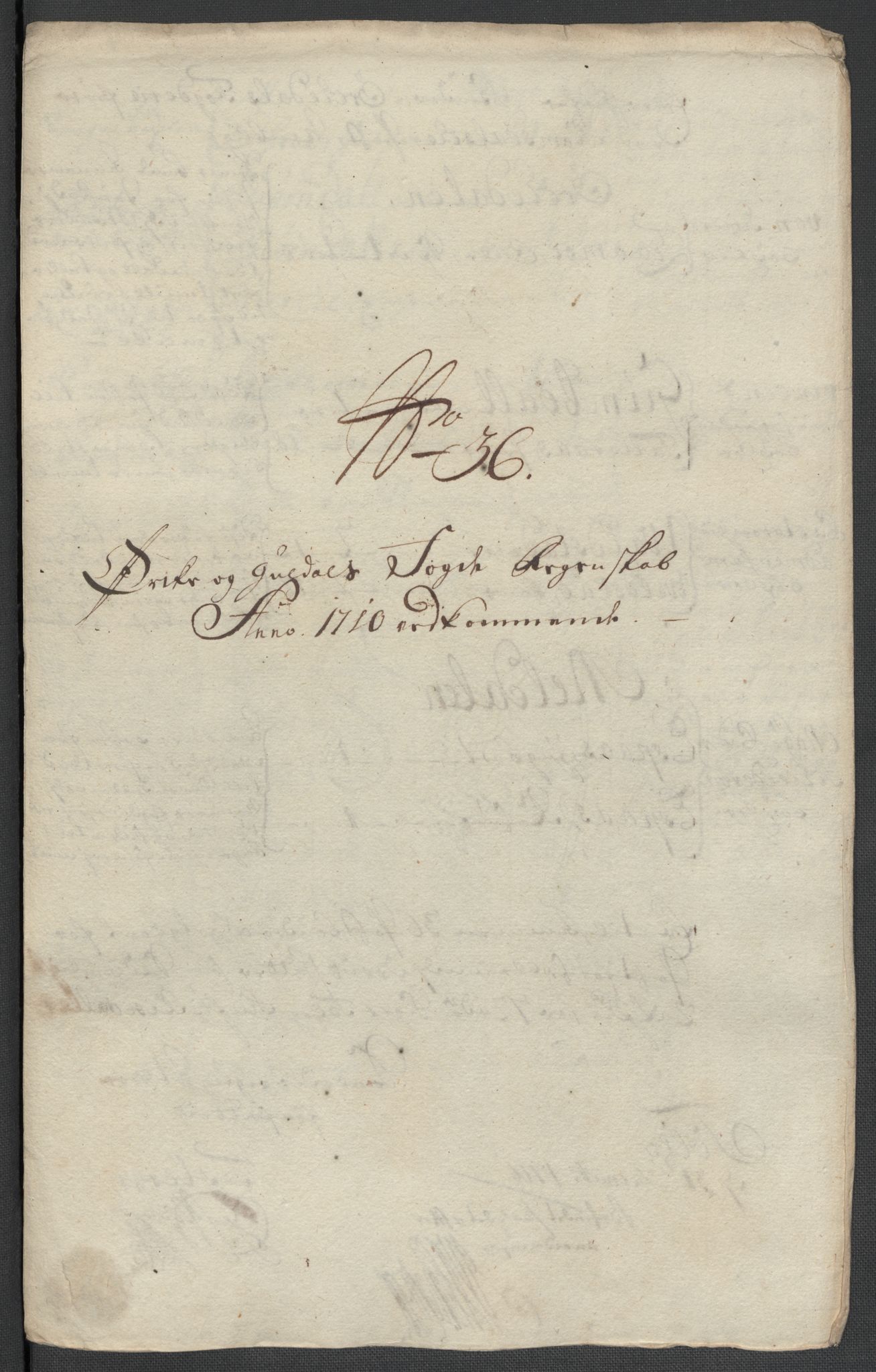 Rentekammeret inntil 1814, Reviderte regnskaper, Fogderegnskap, AV/RA-EA-4092/R60/L3960: Fogderegnskap Orkdal og Gauldal, 1710, p. 346