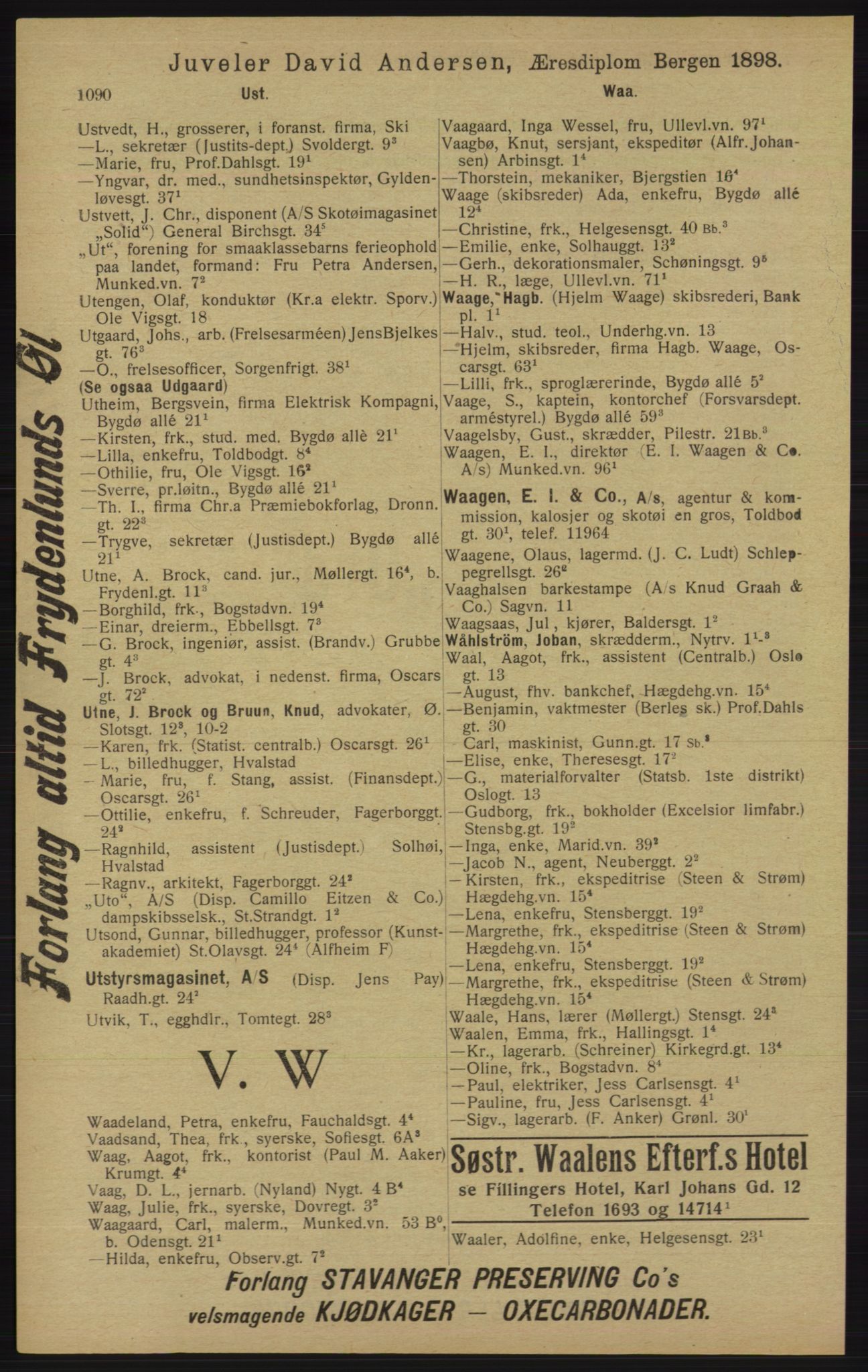 Kristiania/Oslo adressebok, PUBL/-, 1913, p. 1102