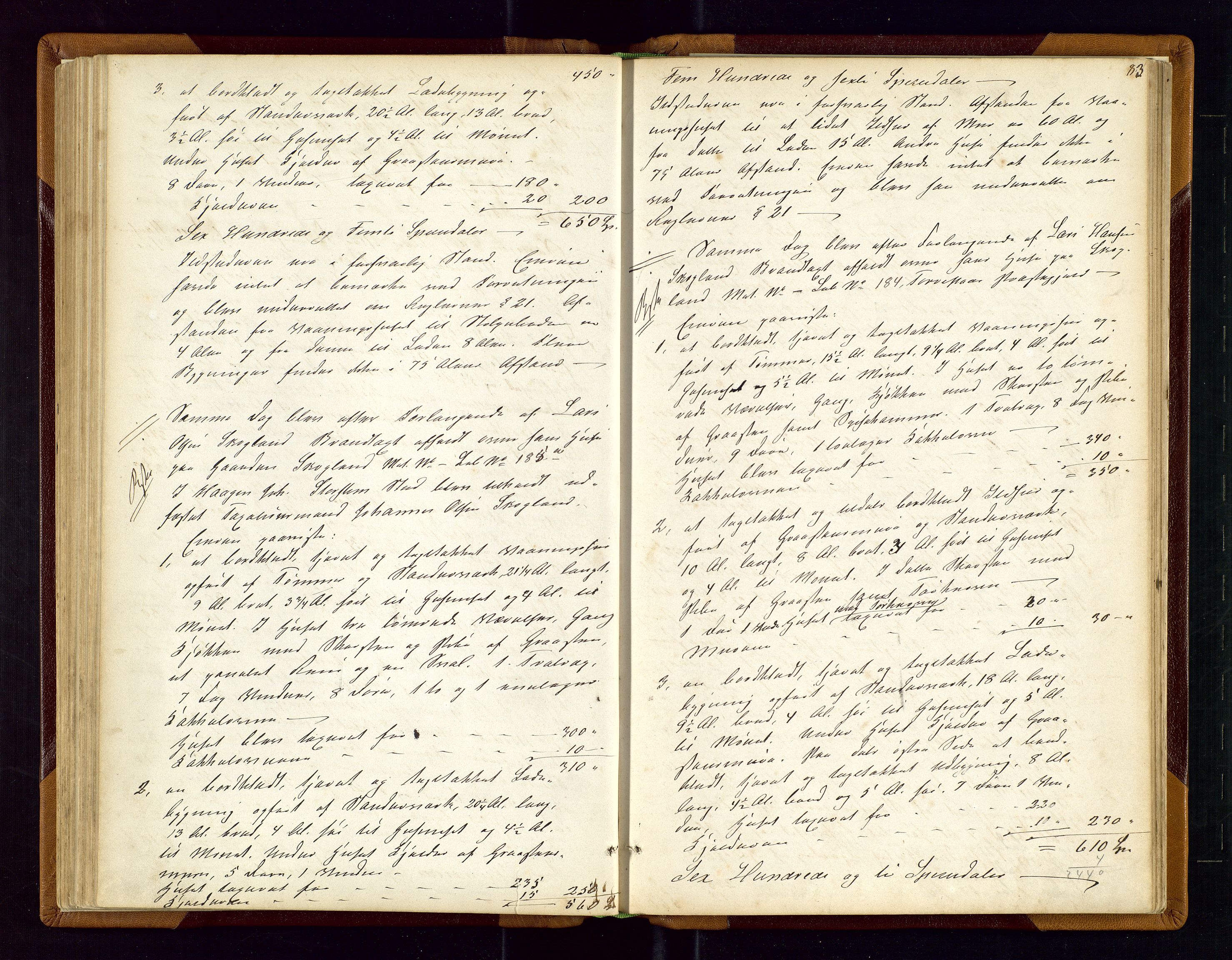 Torvestad lensmannskontor, AV/SAST-A-100307/1/Goa/L0001: "Brandtaxationsprotokol for Torvestad Thinglag", 1867-1883, p. 82b-83a