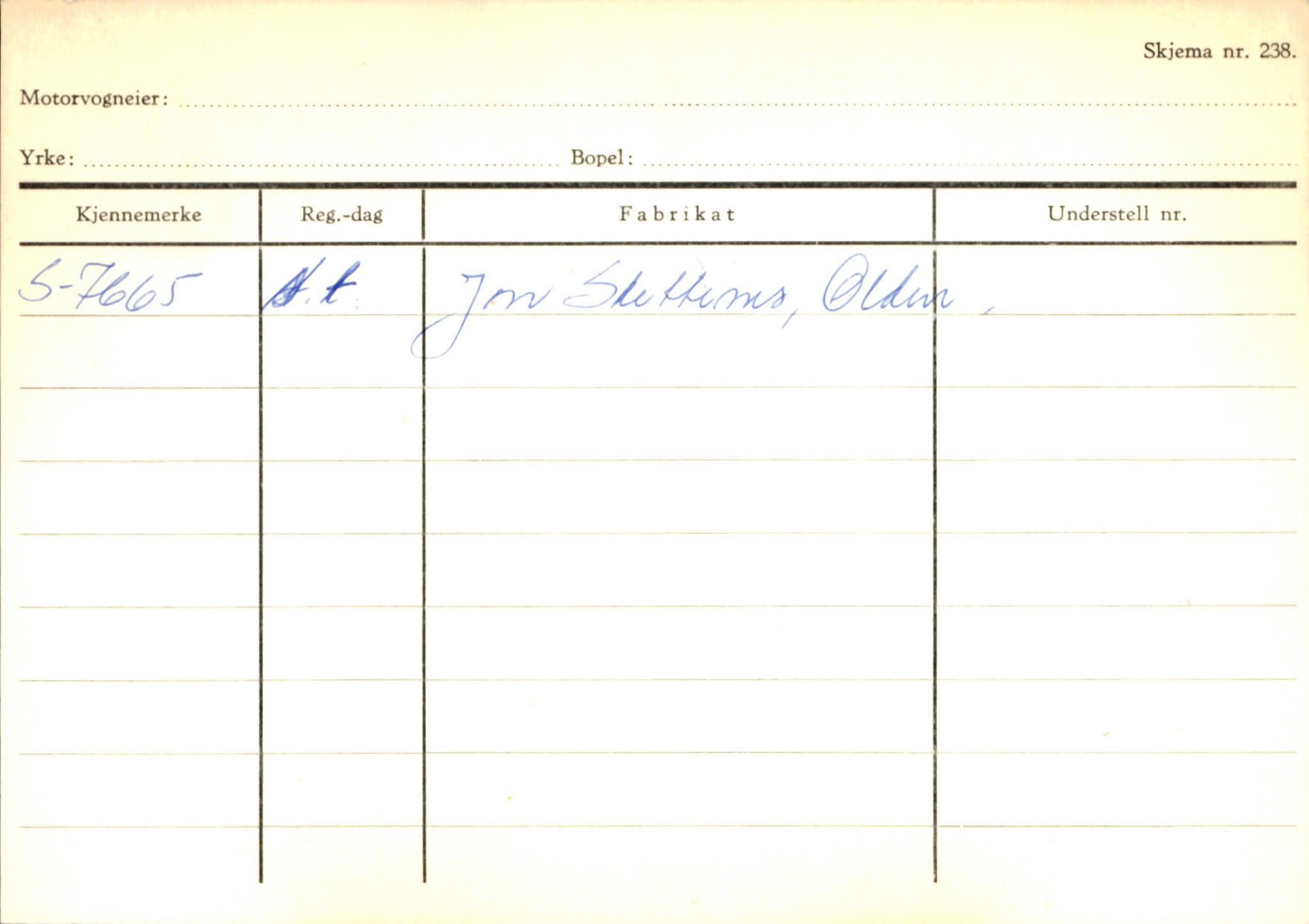 Statens vegvesen, Sogn og Fjordane vegkontor, AV/SAB-A-5301/4/F/L0131: Eigarregister Høyanger P-Å. Stryn S-Å, 1945-1975, p. 1275