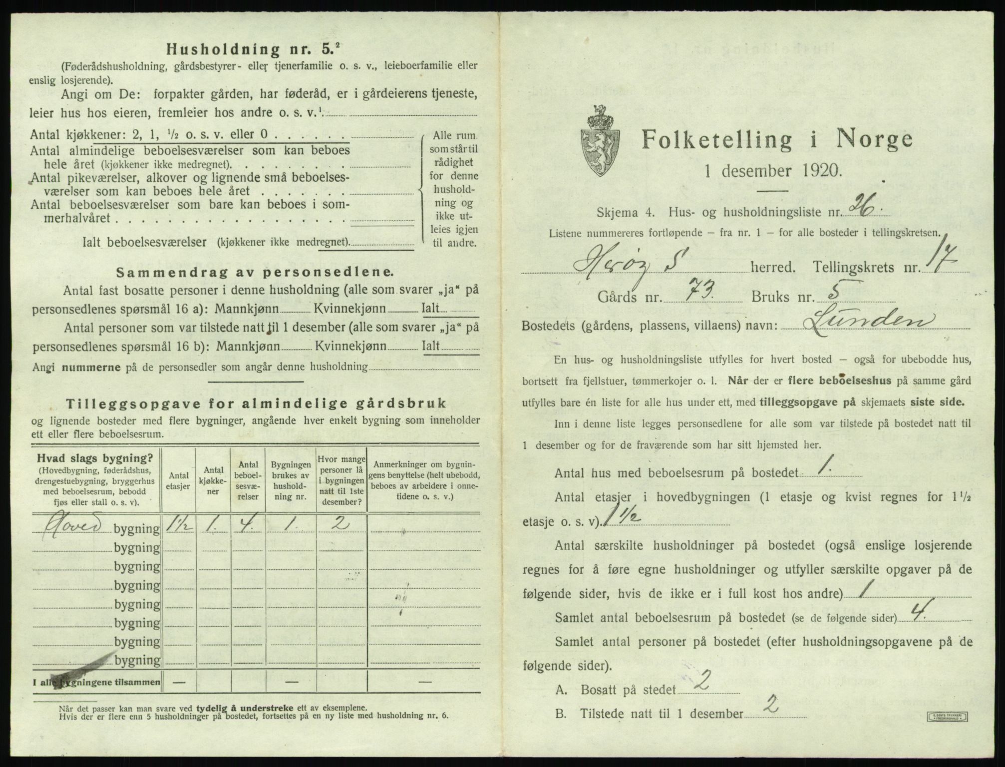 SAT, 1920 census for Herøy (MR), 1920, p. 1417