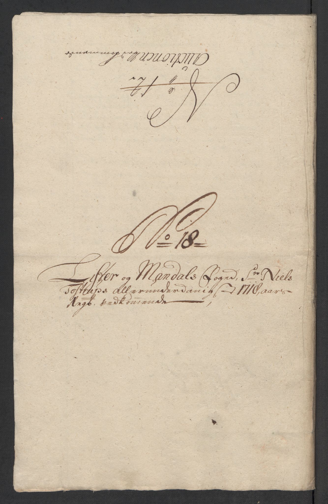 Rentekammeret inntil 1814, Reviderte regnskaper, Fogderegnskap, AV/RA-EA-4092/R43/L2563: Fogderegnskap Lista og Mandal, 1718, p. 242