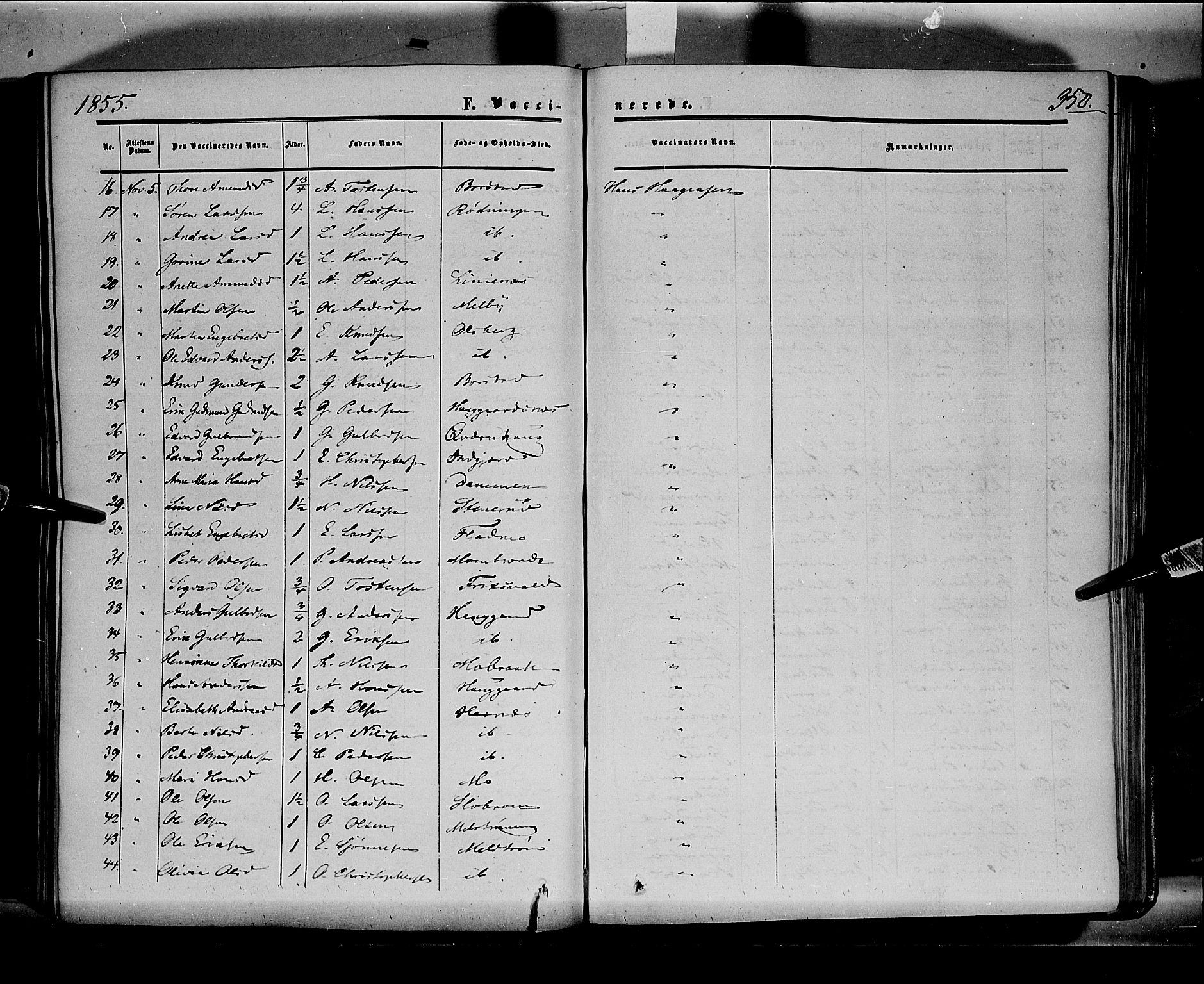 Sør-Odal prestekontor, AV/SAH-PREST-030/H/Ha/Haa/L0001: Parish register (official) no. 1, 1849-1859, p. 350