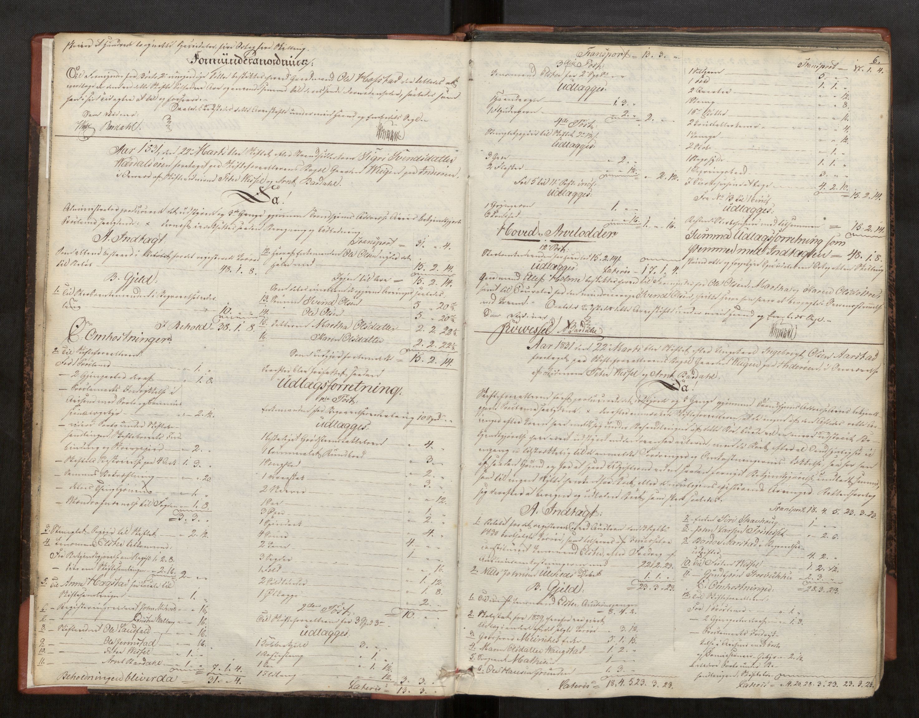 Stjør- og Verdal sorenskriveri, AV/SAT-A-4167/1/3/3A/L0038: Skifteprotokoll 33, 1831-1840, p. 6