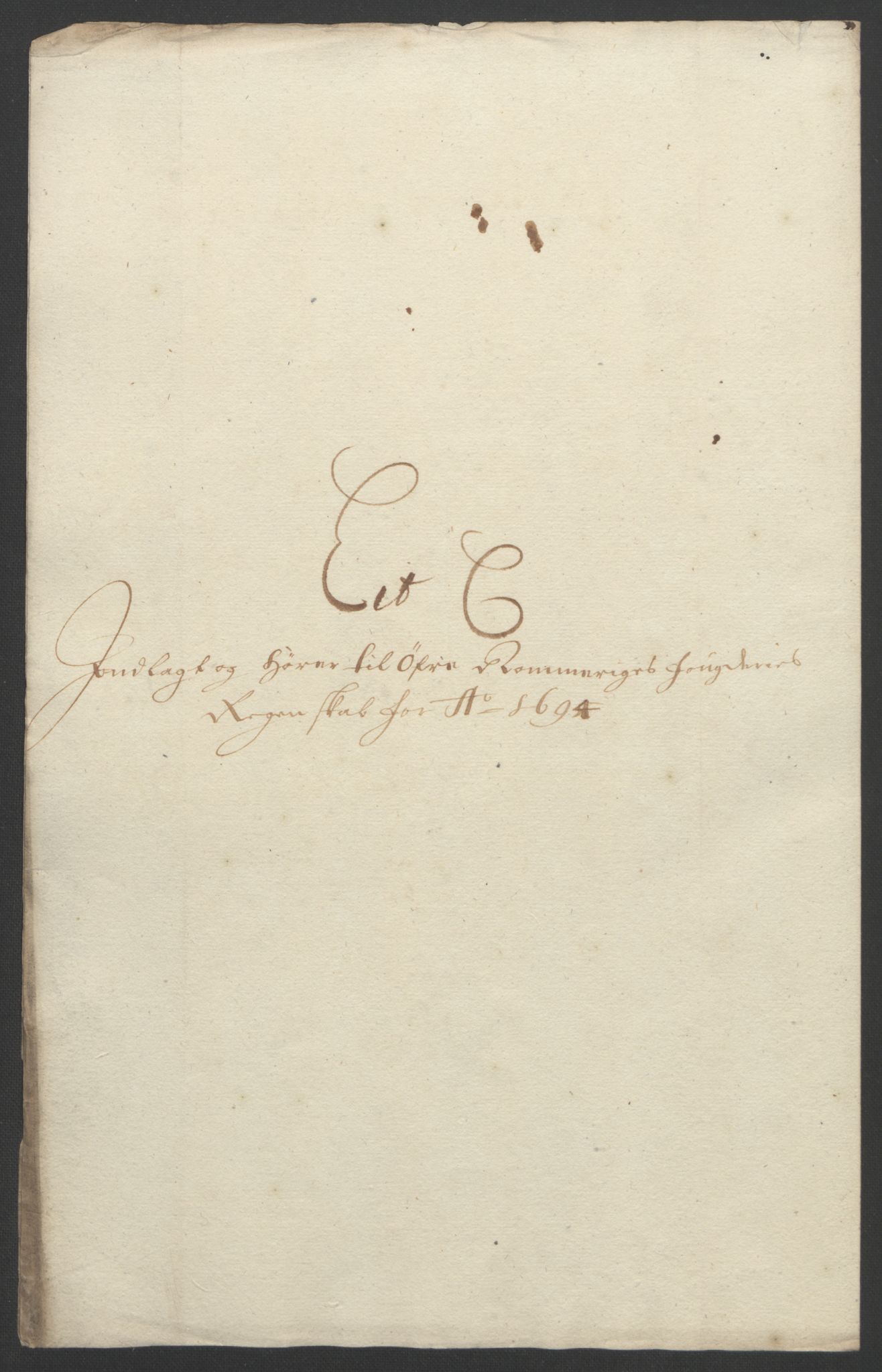 Rentekammeret inntil 1814, Reviderte regnskaper, Fogderegnskap, RA/EA-4092/R12/L0706: Fogderegnskap Øvre Romerike, 1694, p. 53