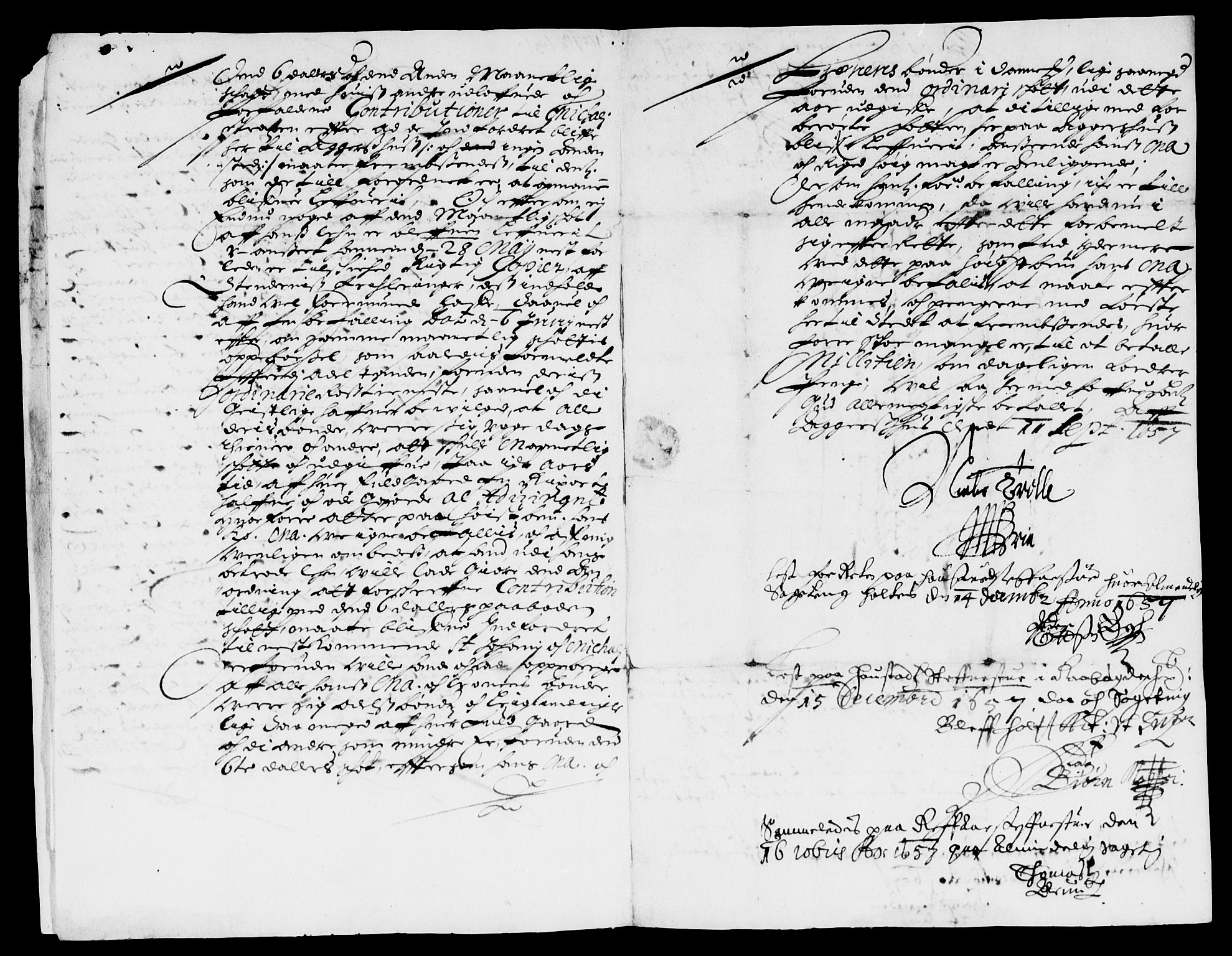 Rentekammeret inntil 1814, Reviderte regnskaper, Lensregnskaper, RA/EA-5023/R/Rb/Rbo/L0034: Tønsberg len, 1657-1659