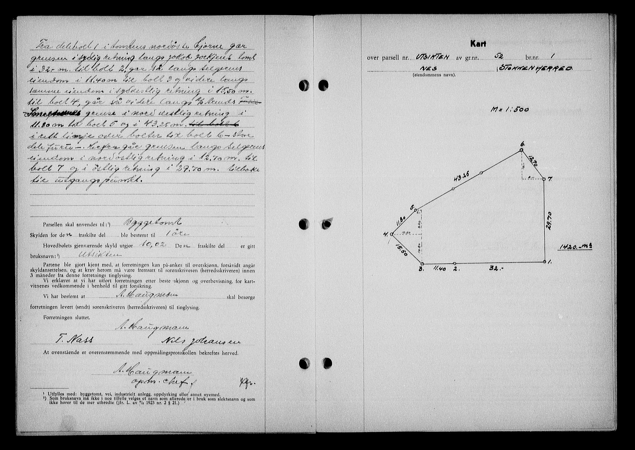 Nedenes sorenskriveri, AV/SAK-1221-0006/G/Gb/Gba/L0051: Mortgage book no. A-V, 1943-1944, Diary no: : 543/1944