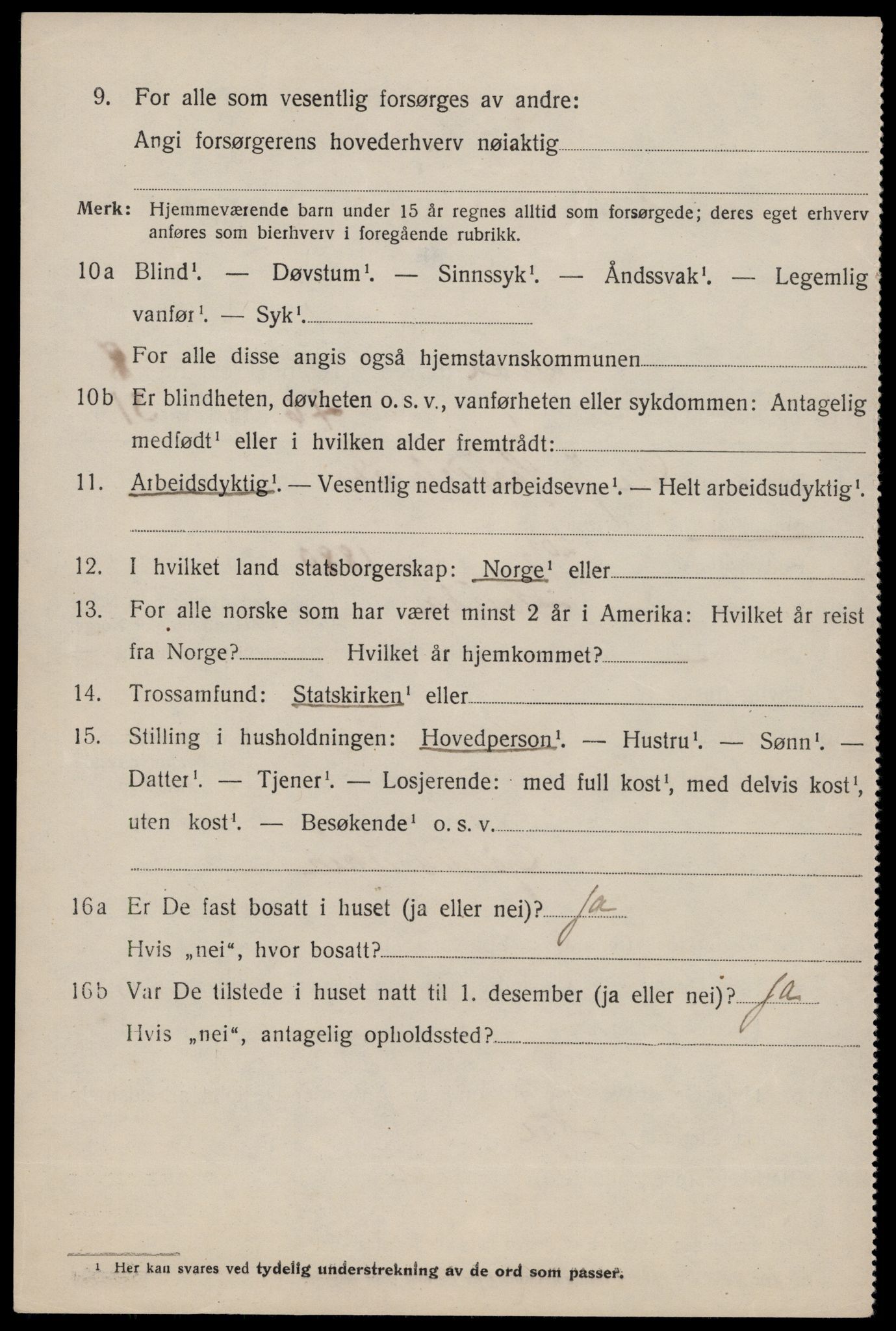 SAST, 1920 census for Sauda, 1920, p. 4763