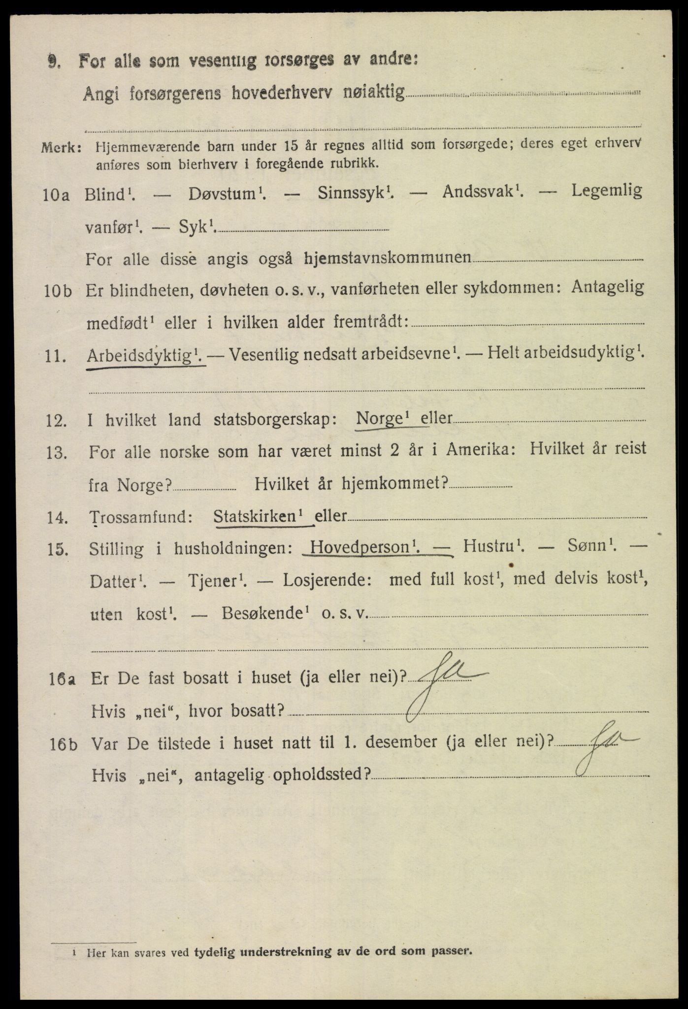 SAH, 1920 census for Nord-Aurdal, 1920, p. 5329