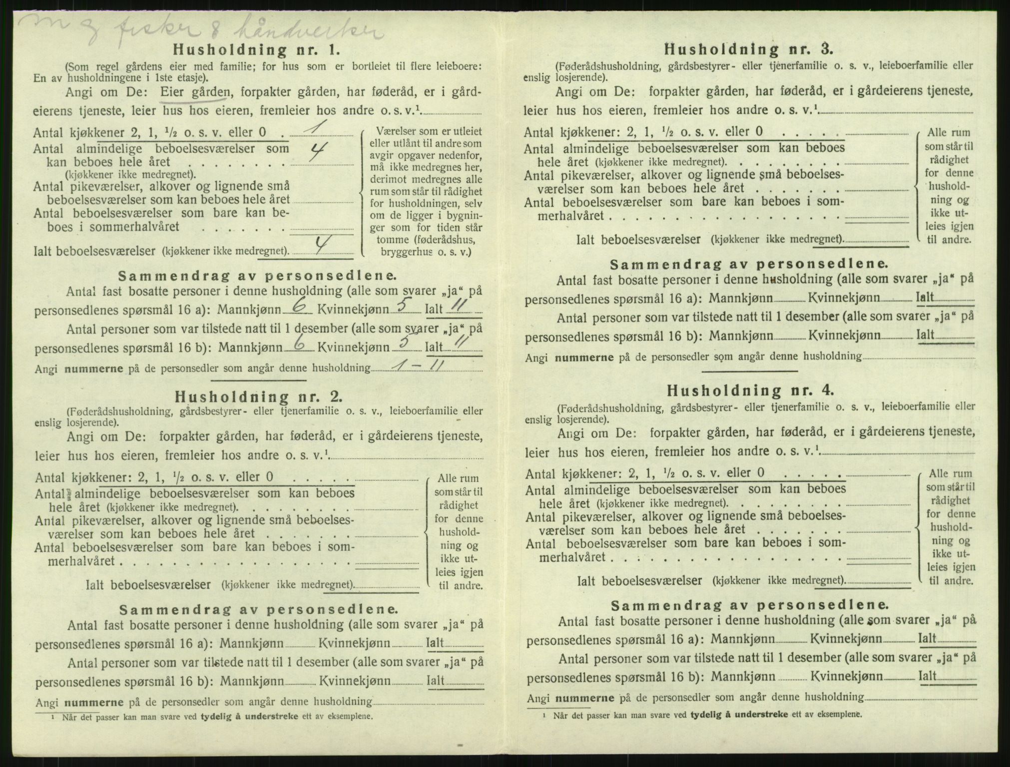 SAT, 1920 census for Bremsnes, 1920, p. 686