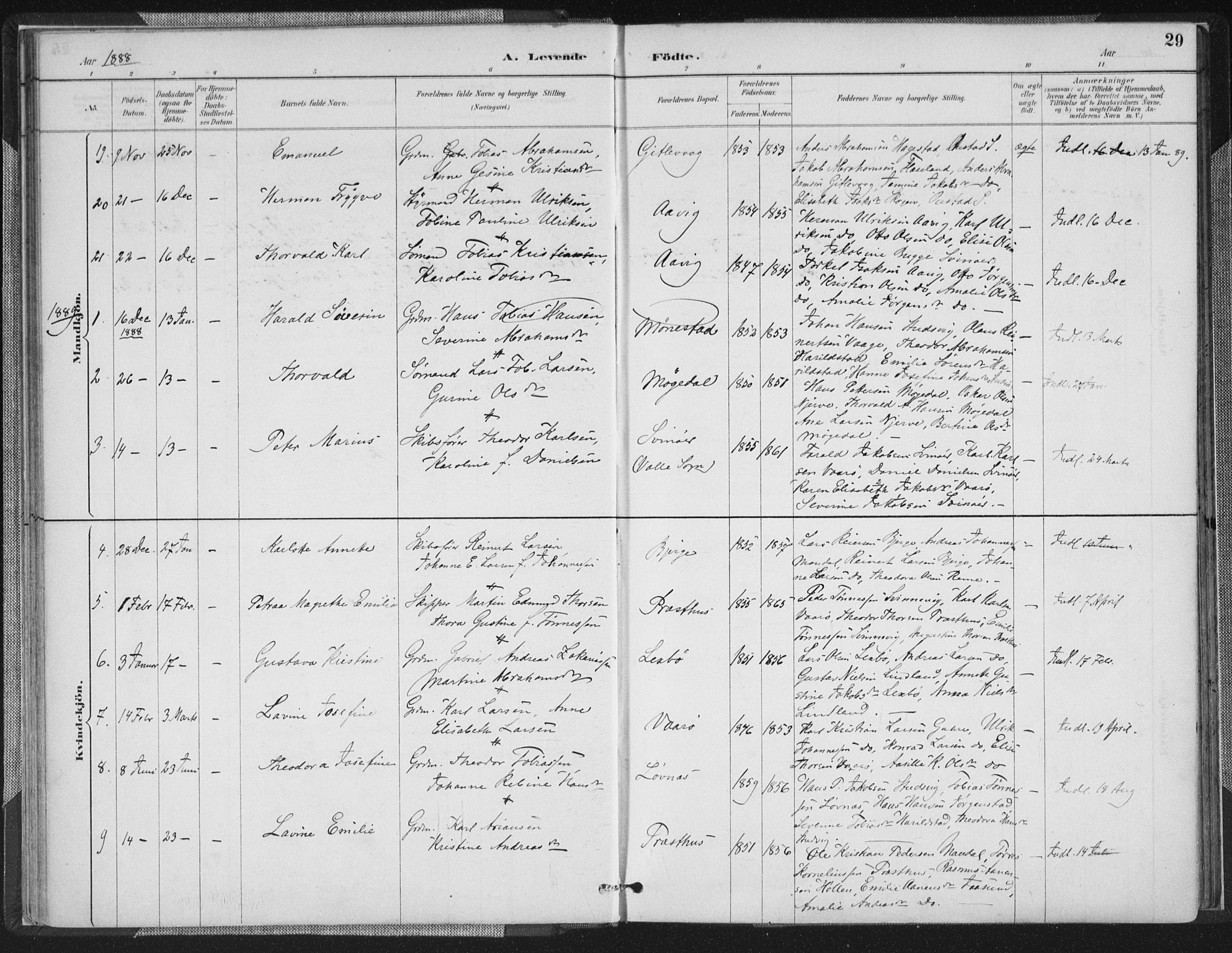 Sør-Audnedal sokneprestkontor, AV/SAK-1111-0039/F/Fa/Faa/L0004: Parish register (official) no. A 4, 1884-1909, p. 29