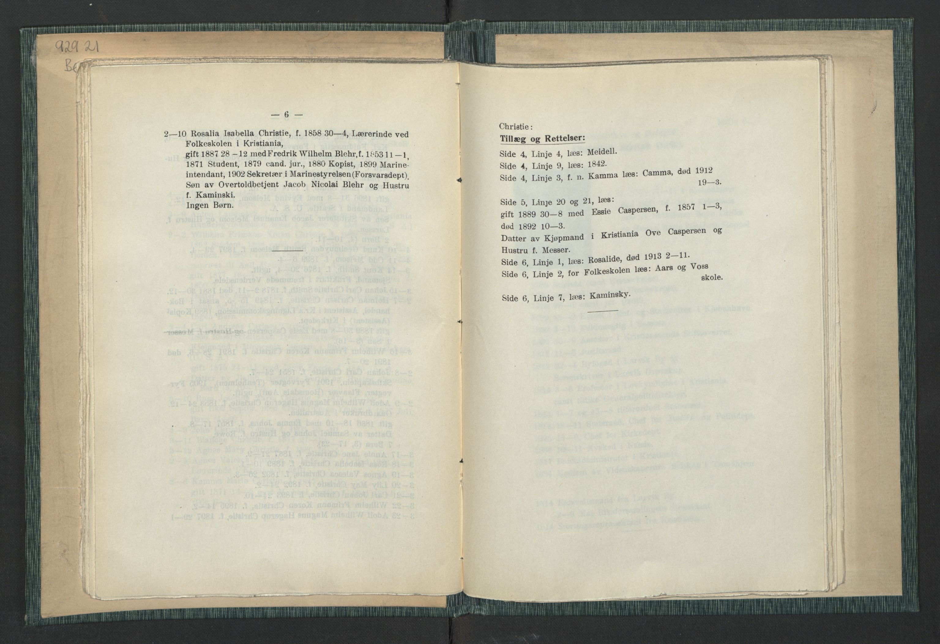 Andre publikasjoner, PUBL/PUBL-999/0003/0001: Johan Kielland Bergwitz: Vore Eidsvollsmænds efterkommere. Gjennem alle linjer i 100 aar (1914), 1814-1914, p. 36