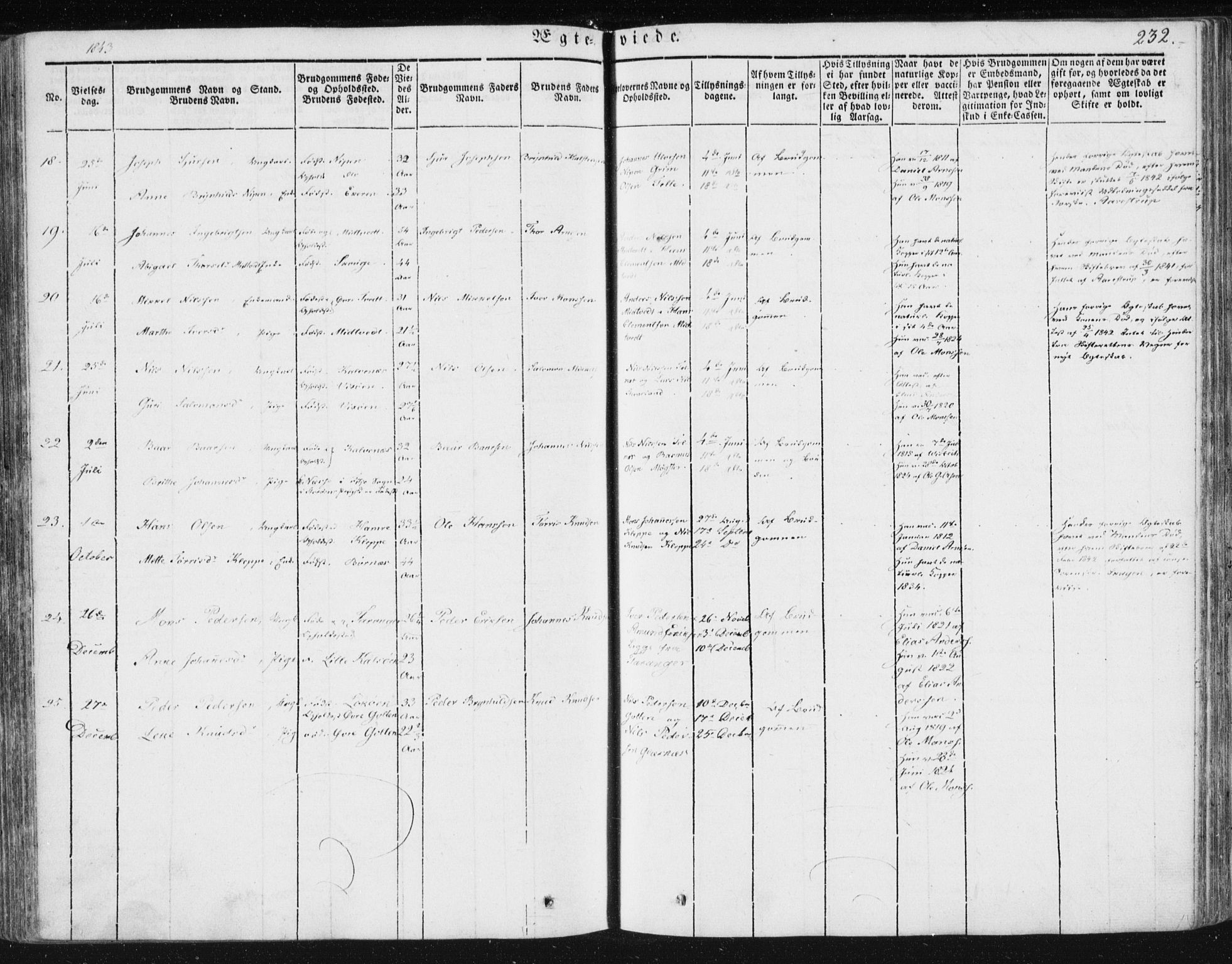 Sund sokneprestembete, SAB/A-99930: Parish register (official) no. A 13, 1835-1849, p. 232